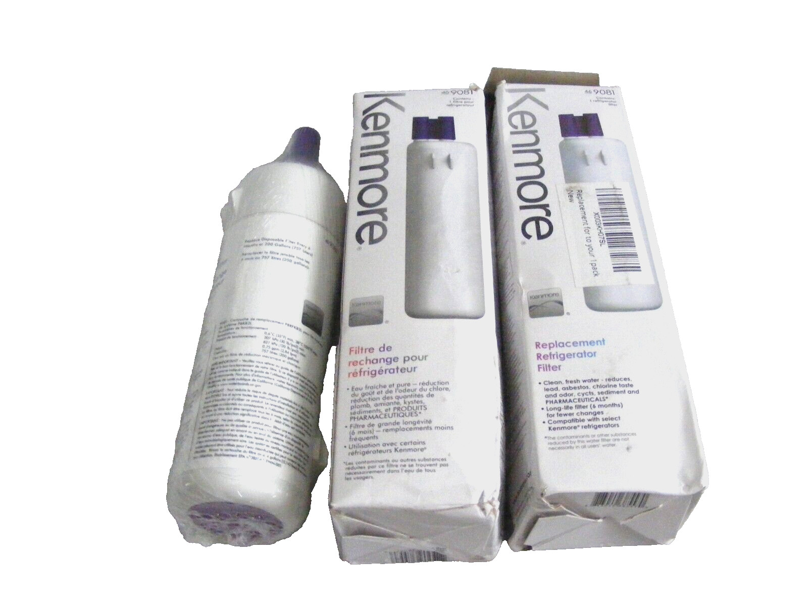 Kenmore 9081 Replacement Refrigerator Water Filter 46-9081 46-9930 Lot Three