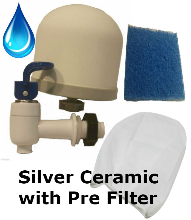 Build Your Own Kills bacteria Silver Ceramic with Pre-Filter Water Filter Kit