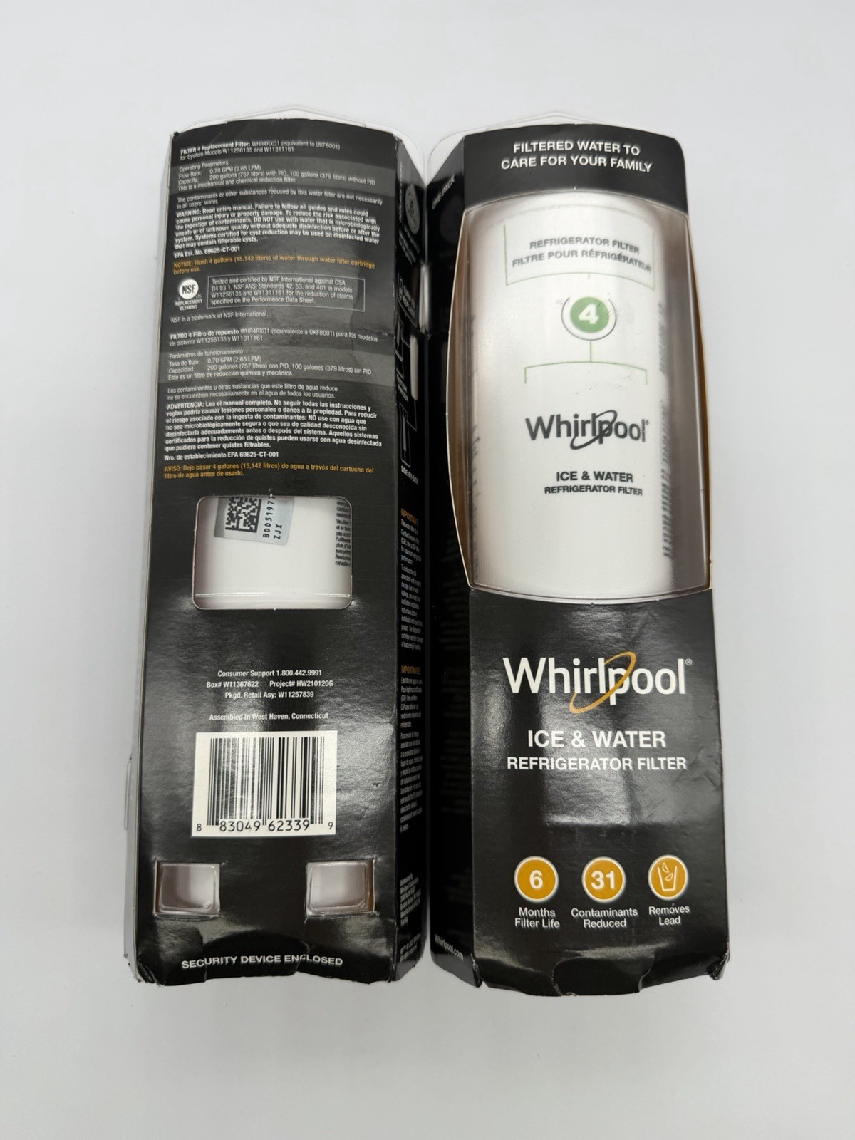 2x E very d²rop Refrigerator Water Filter A EDRARXD1 WHRARXD1 KADRARXD