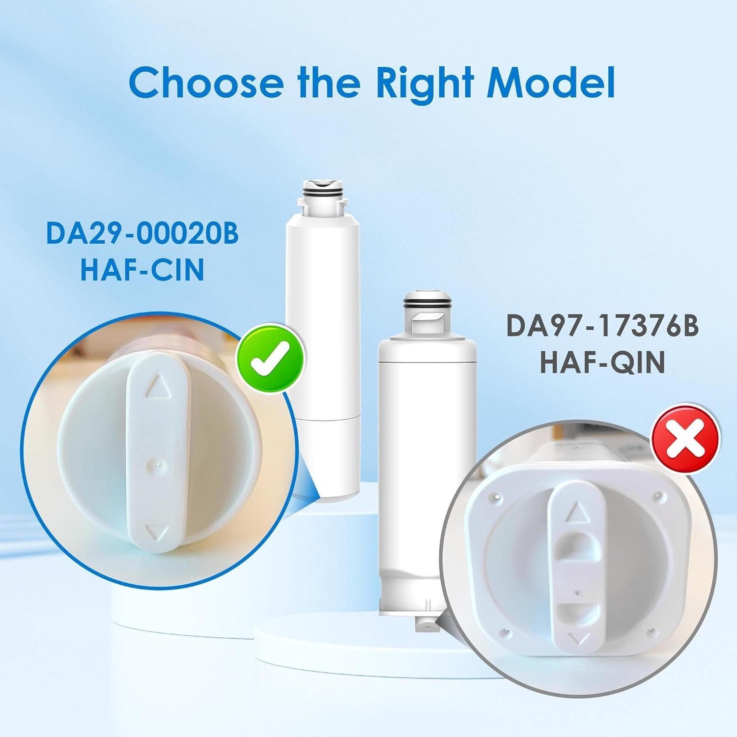 Waterdrop DA29-00020B Refrigerator Water Filter, Replacement for Samsung HAF-CIN