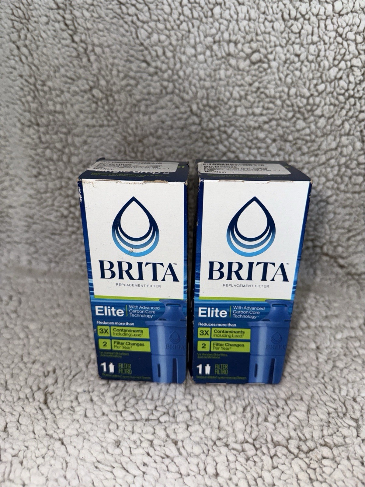 (lot Of 2) Brita Elite Replacement Water Filter for Pitchers & Dispensers