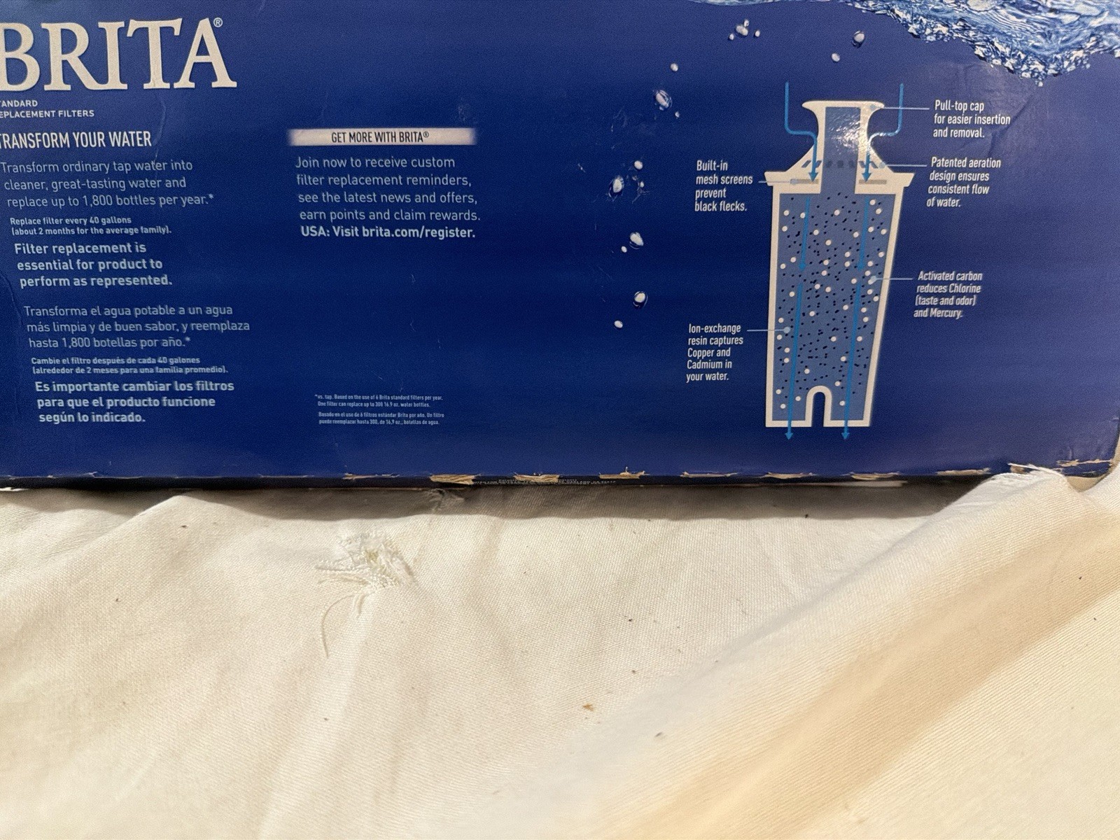 Brita 36417 Replacement Water Filter – 6 Pack