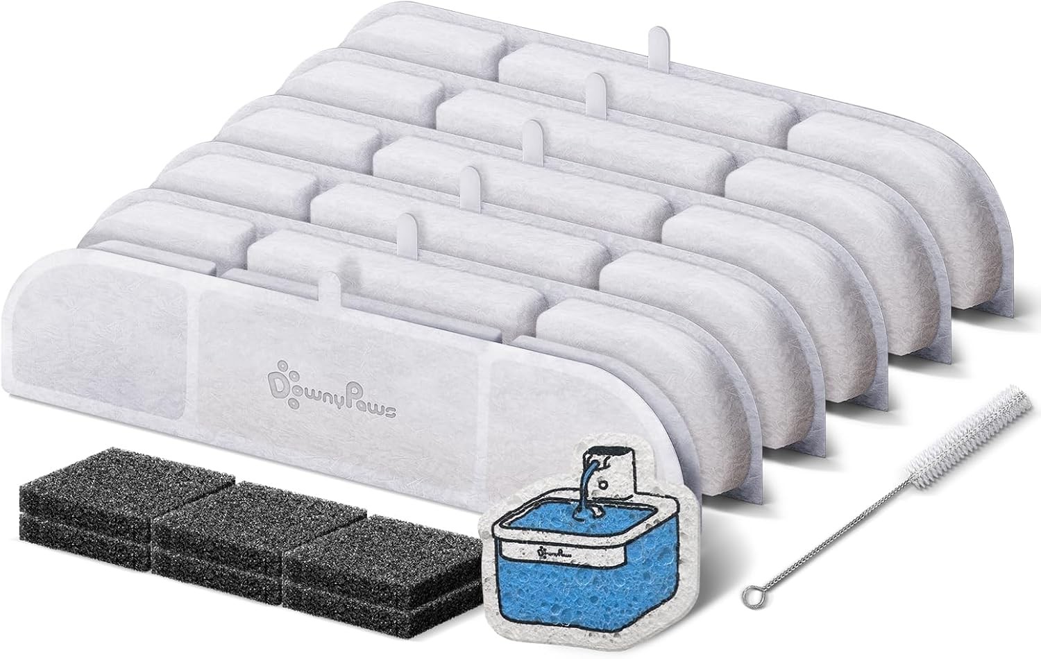 6 Packs Replacement Filters Battery Operated Cat Water Fountain DPWFP6 3 Months
