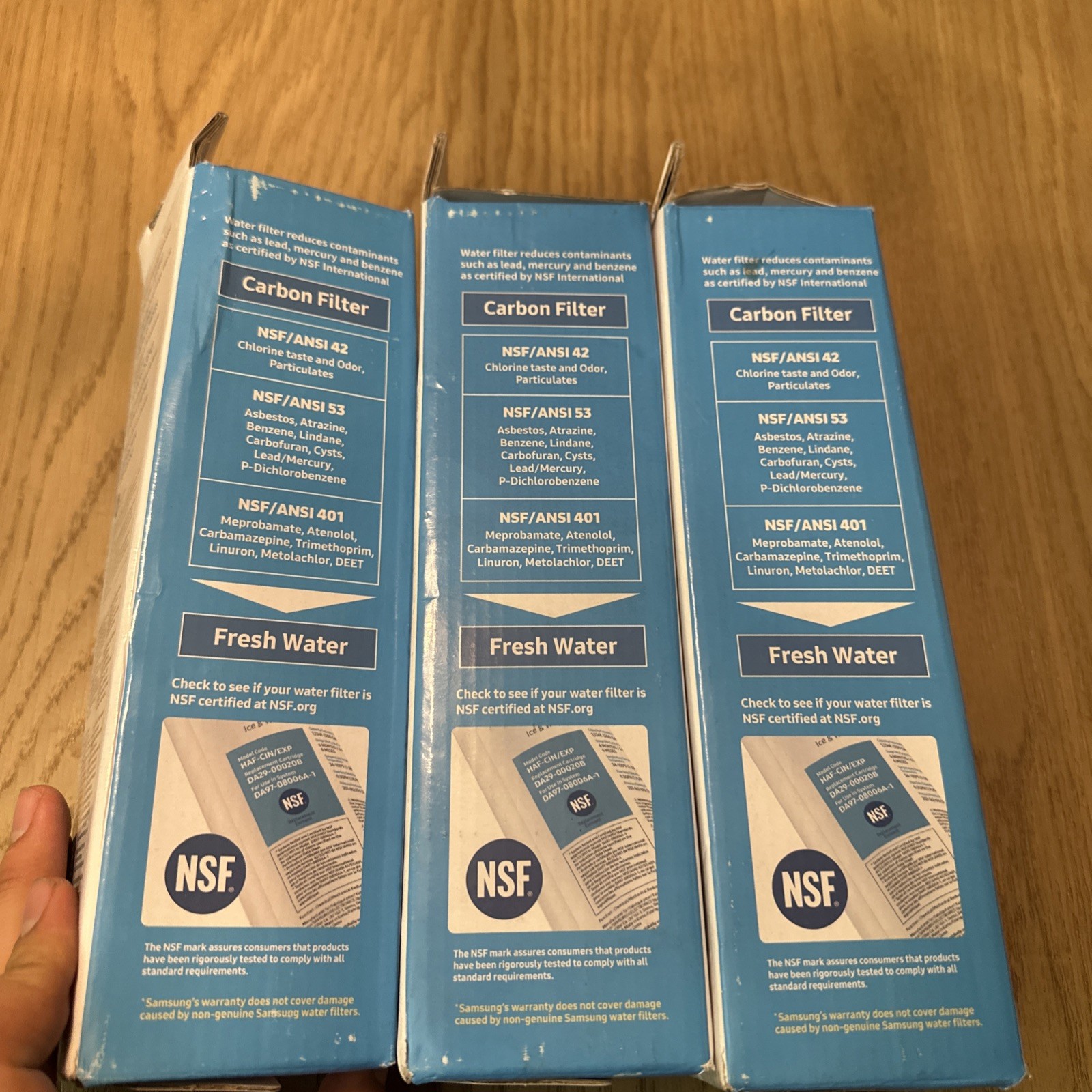 Samsung Refrigerator Water Filter HAF-CIN/EXP DA29-00020B – 3 PACK