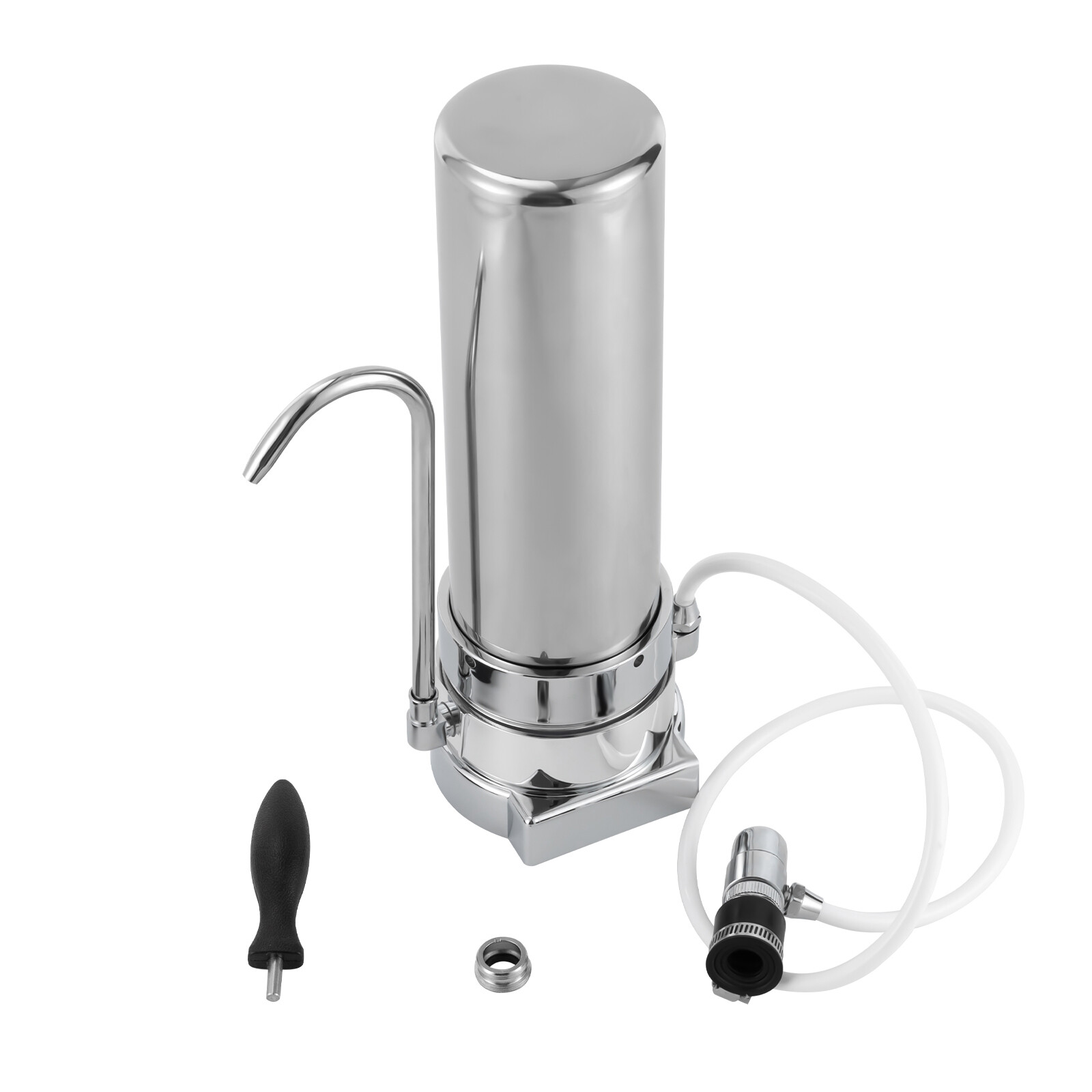 304 Stainless Steel Countertop Filter System for Tap Water Filtration Silver USA