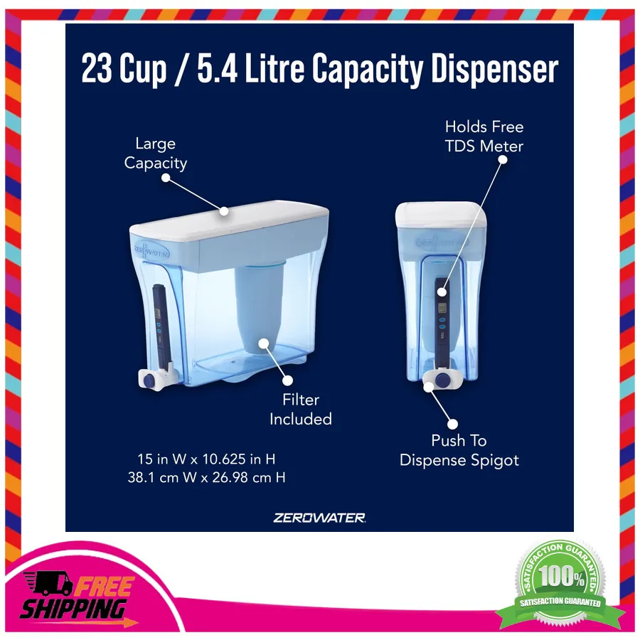ZeroWater 23 Cup 5-Stage Water Filtration Dispenser