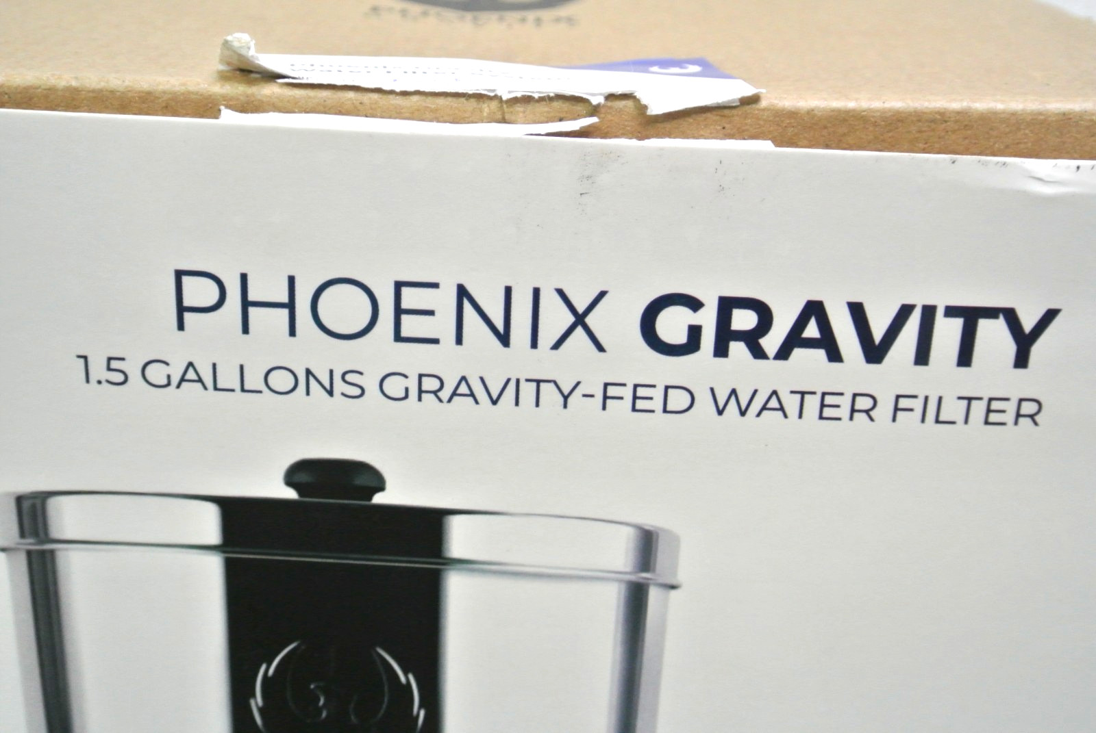 PHOENIX P12C2D0-US 1.5-Gallon Gravity-Fed Water Filter System, Stainless Steel