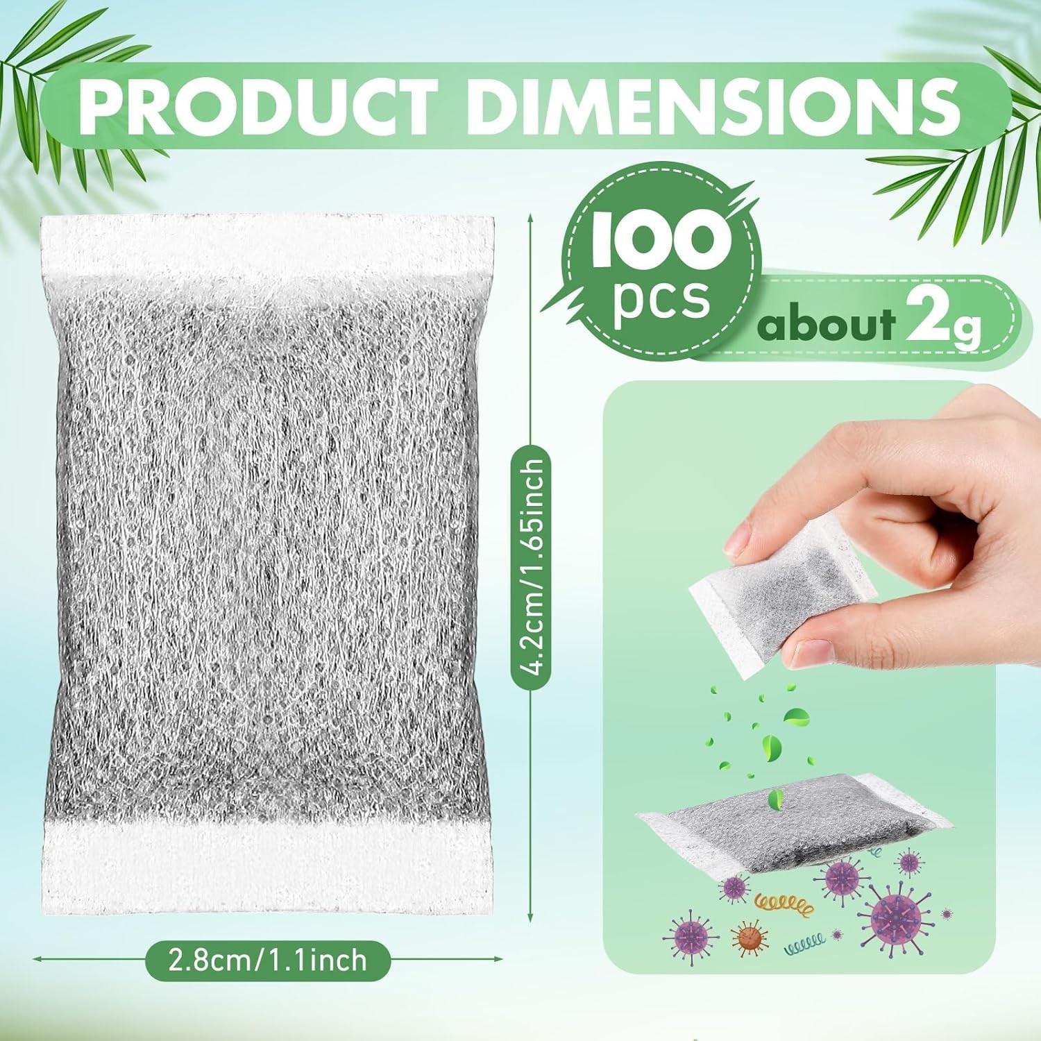 12 or 100 Pcs Activated Charcoal Water Filter Coconut Shell Distiller