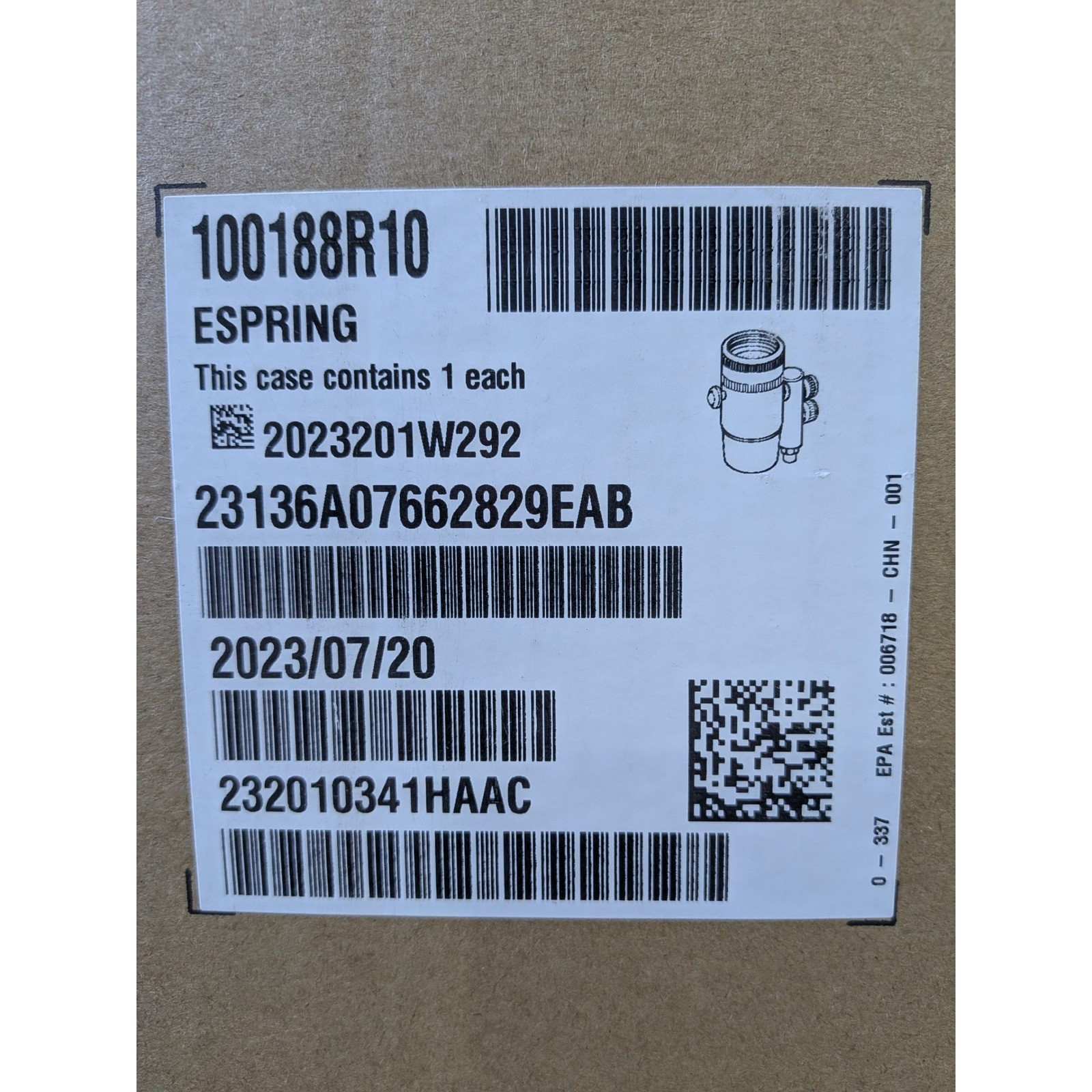 Amway eSpring Water Purifier System White 100188MX Countertop Unit