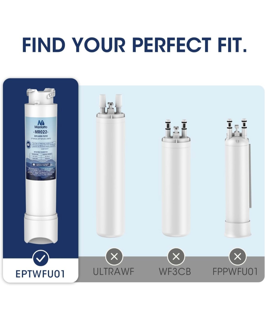 MARRIOTTO MR022 Water Filter Replacement, Compatible with Frigidaire…
