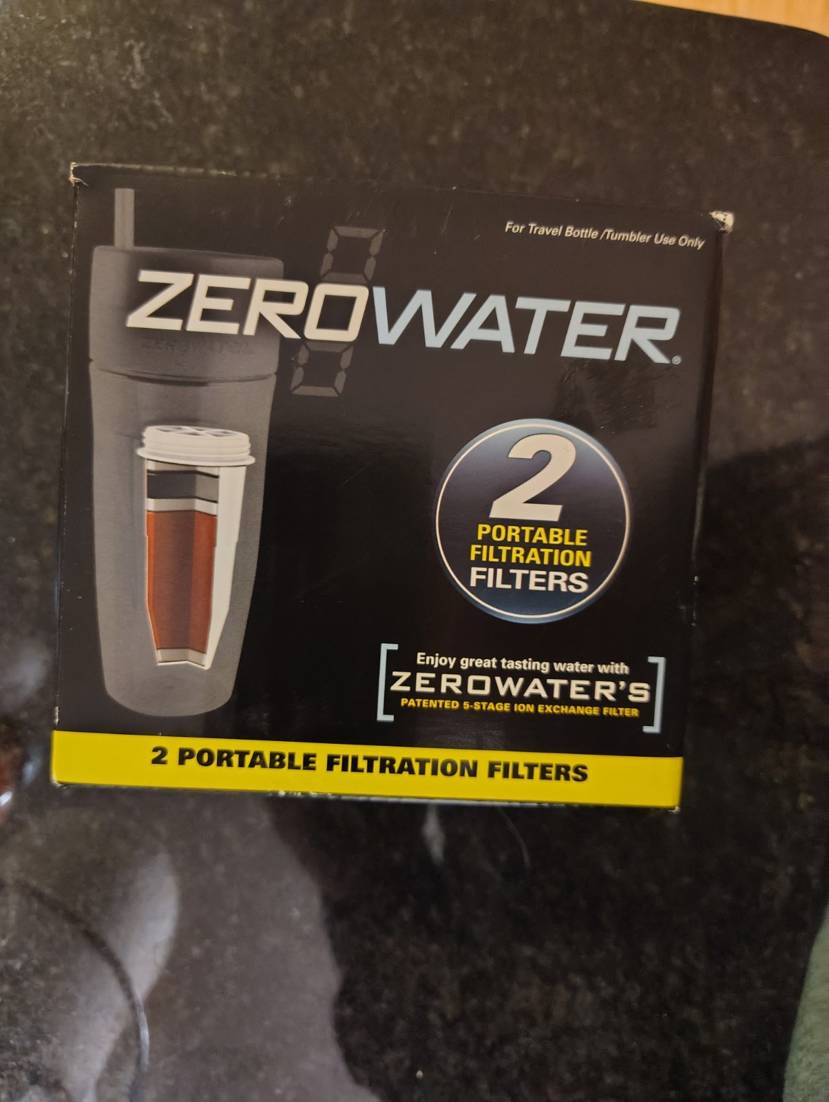 ZeroWater 2 Pack Sealed Portable Filtration Filters 5-Stage Ion Exchange ZR-230