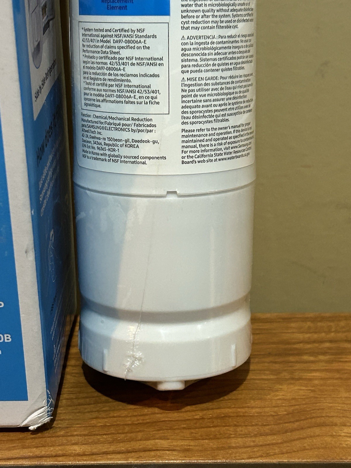 1 PACK New Genuine Samsung DA29-00020B HAF-CIN/EXP Refrigerator Water Filter US