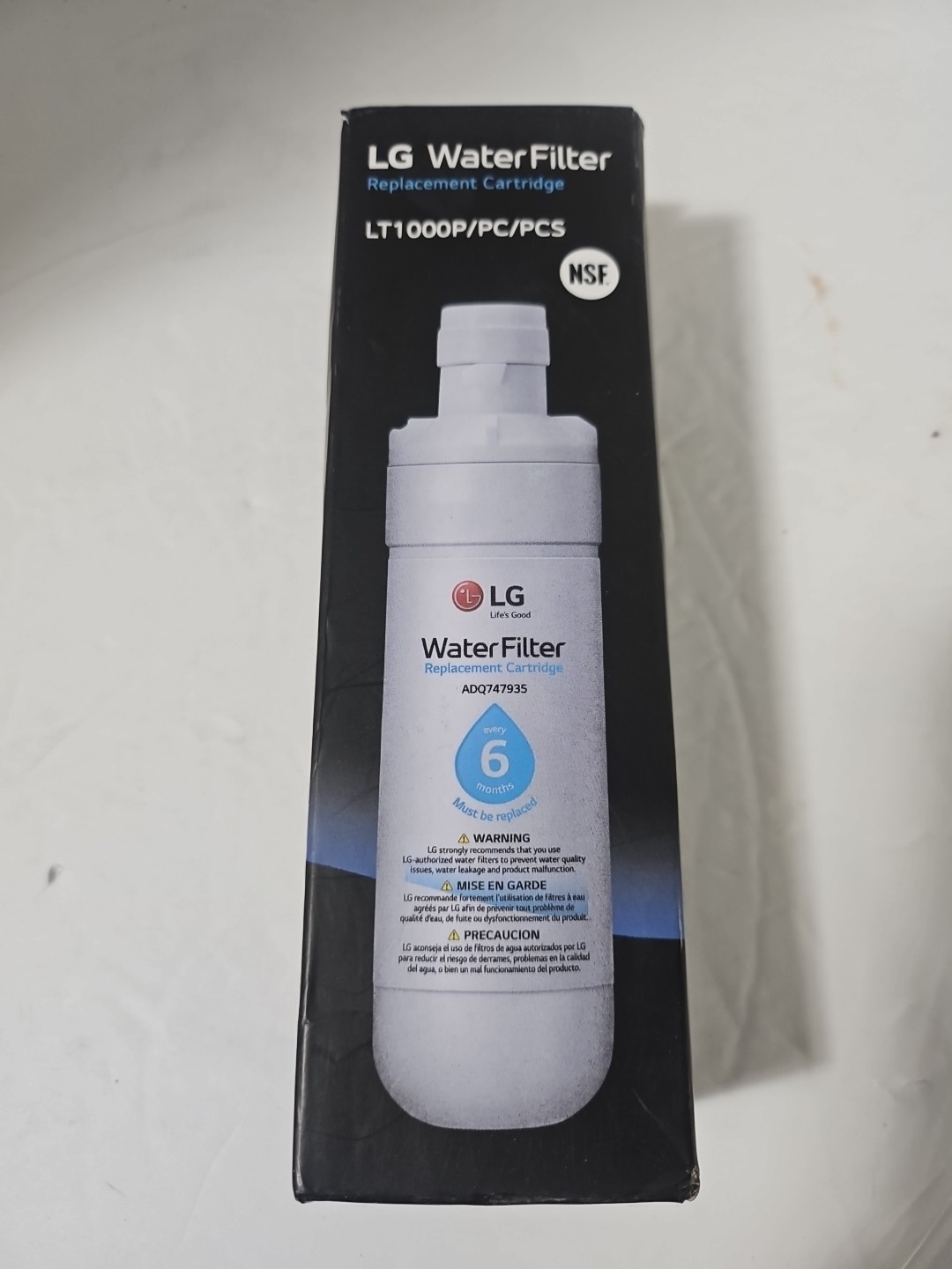 LG LT1000P Refrigerator Water Filter Replacement Cartridge