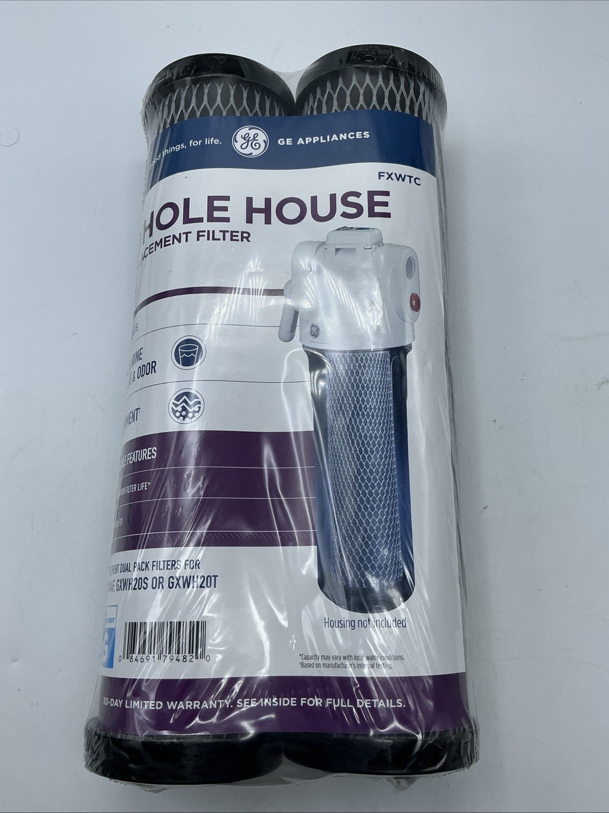 GE SmartWater FXWTC 5 Micron Standard 10 x 2.5 Inch Sediment Filter 2 Pack
