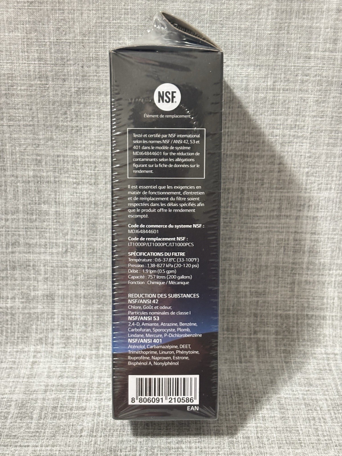 LG LT1000P Water Filter Replacement Cartridge ADQ747935