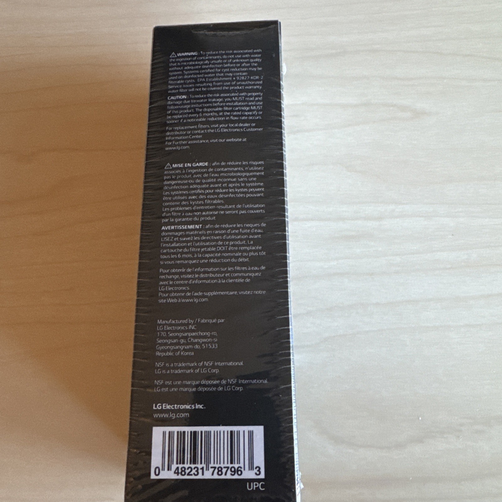 LG LT1000P 6 Month Refrigerator Replacement Water Filter NSF42 NSF53 NSF401