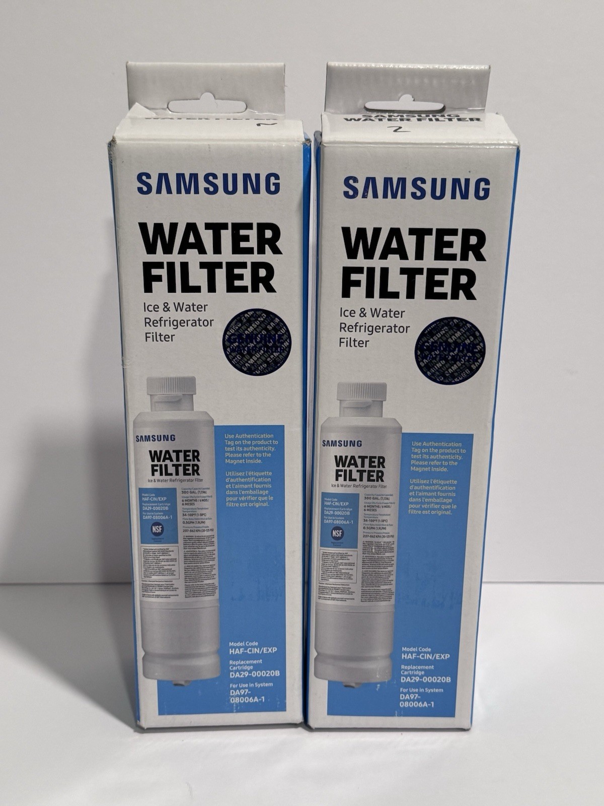 Samsung Water Filter Lot Of 2 Cartridge DA29-00020B