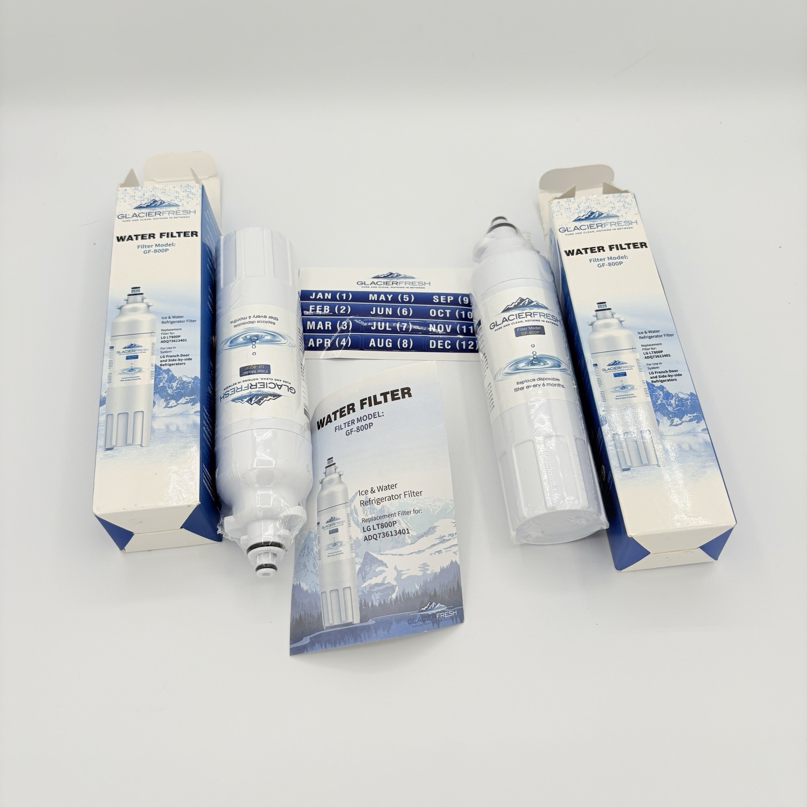 Glacier Fresh GF-800P Refrigerator Water Filter – LG French Door & Side by Side