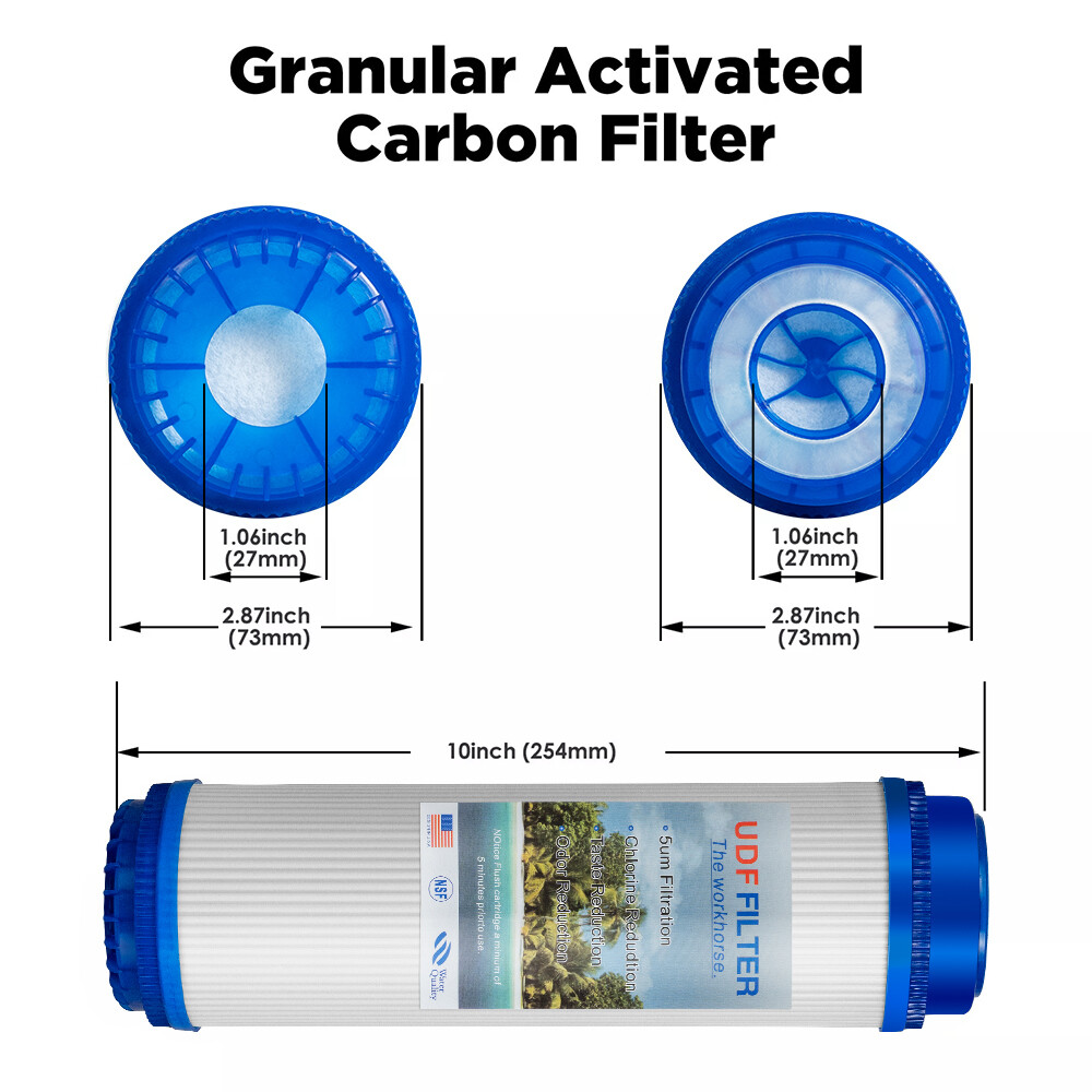 5 Stage Reverse Osmosis System Water Filter with 75GPD RO Membrane 5-Pack Set US