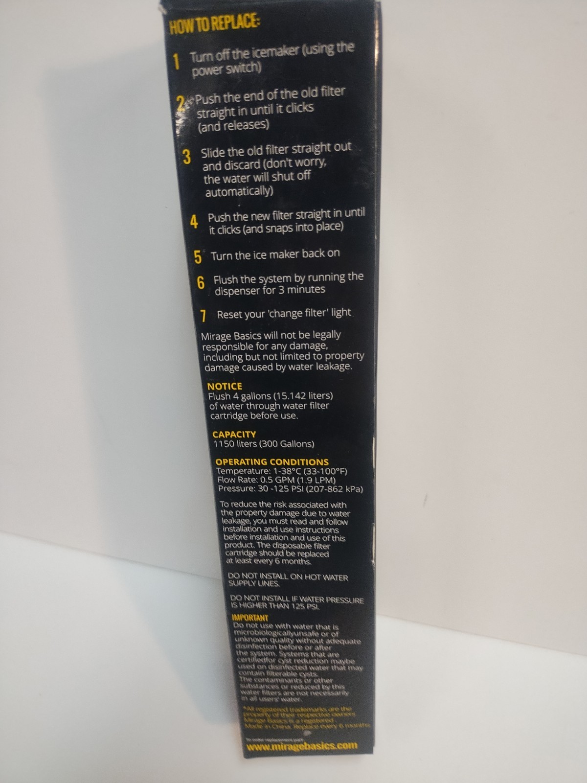 Refrigerator Water Filter Frigidaire ULTRAWF, Kenmore 46-9999. Replacement MF22