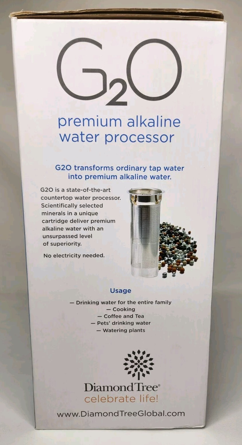 Diamond Tree G2O Premium Alkaline Water Processor New In Box