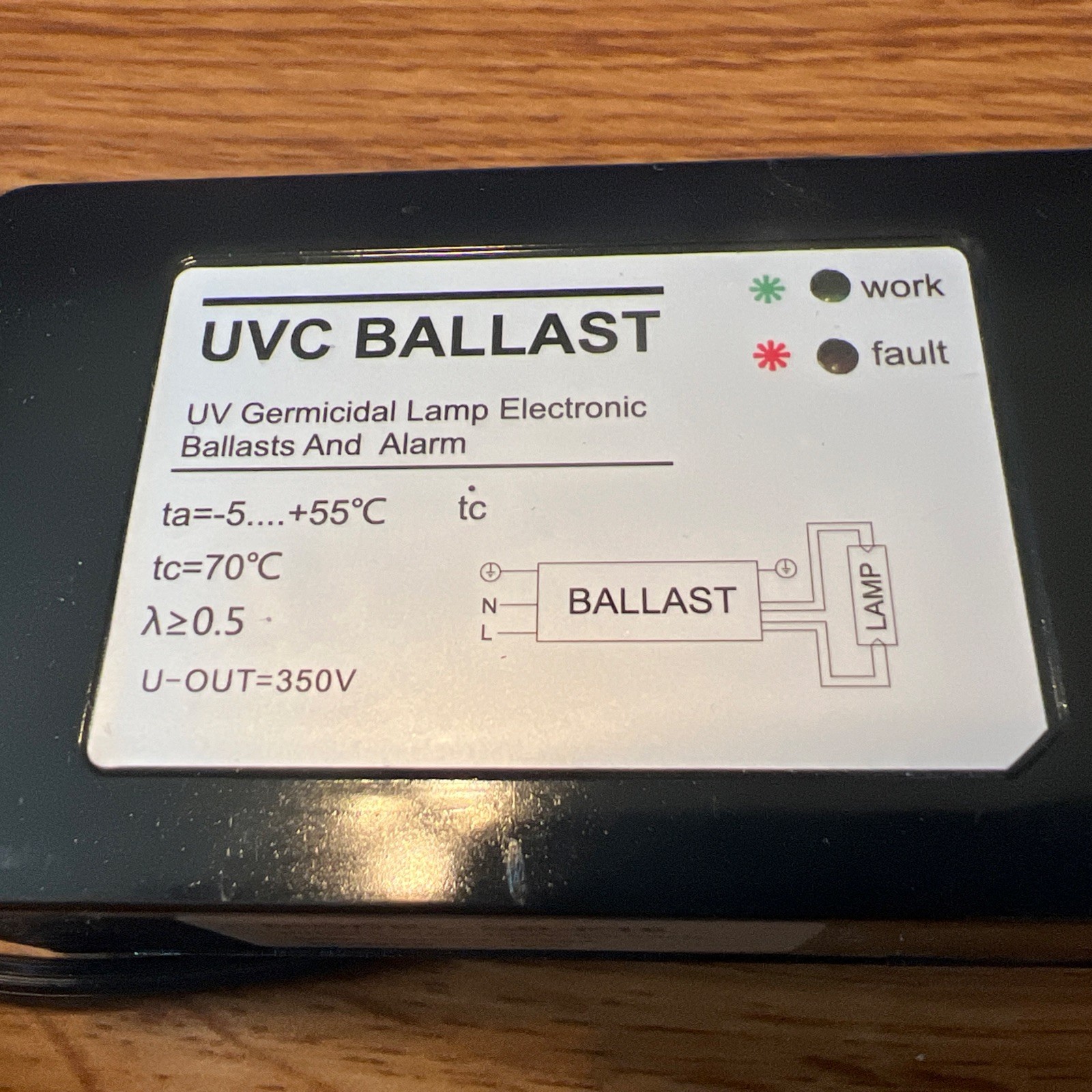 UVC Ballast for 16W Ultraviolet Light Water Purifier Sterilizer Reverse Osmosis