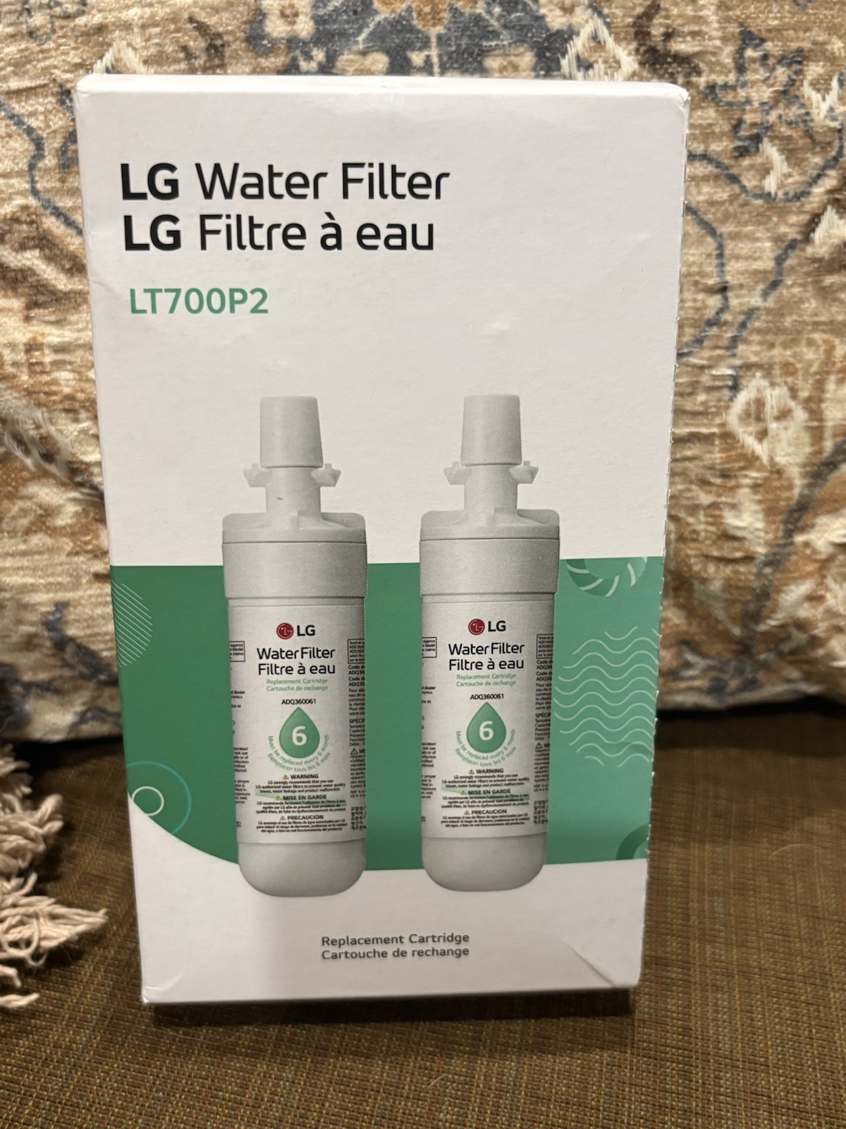 LG LT1000P2 6-Month / 200 Gallon Refrigerator Replacement Water Filter (2 PACK)