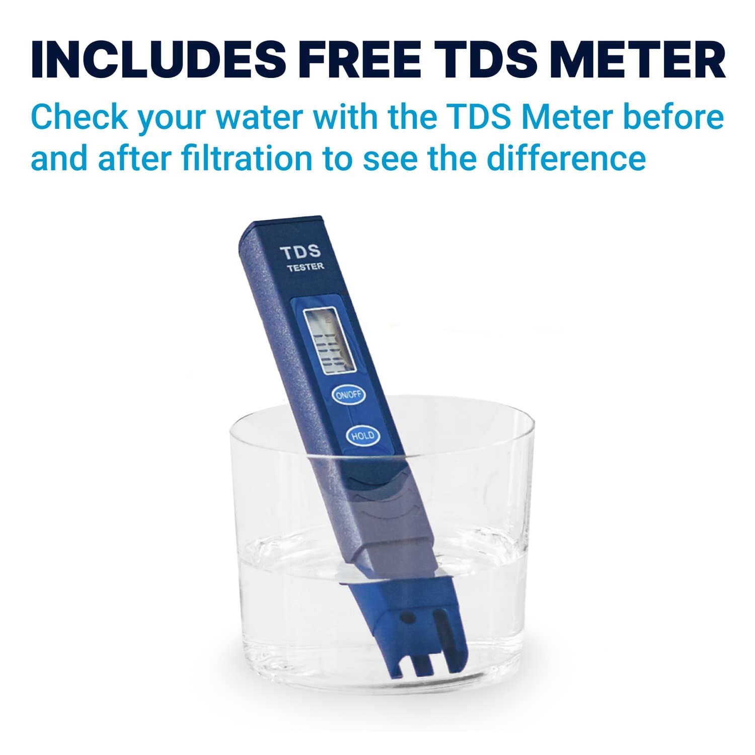 ZeroWater ZP-010 10 Cup 5-Stage Water Filter Pitcher NSF Certified, Blue & White