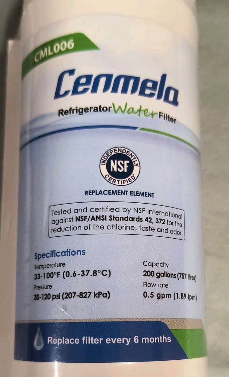 Cenmela CML006 200 Gallons Compatible with Frigidaire WF3CB DU NEW