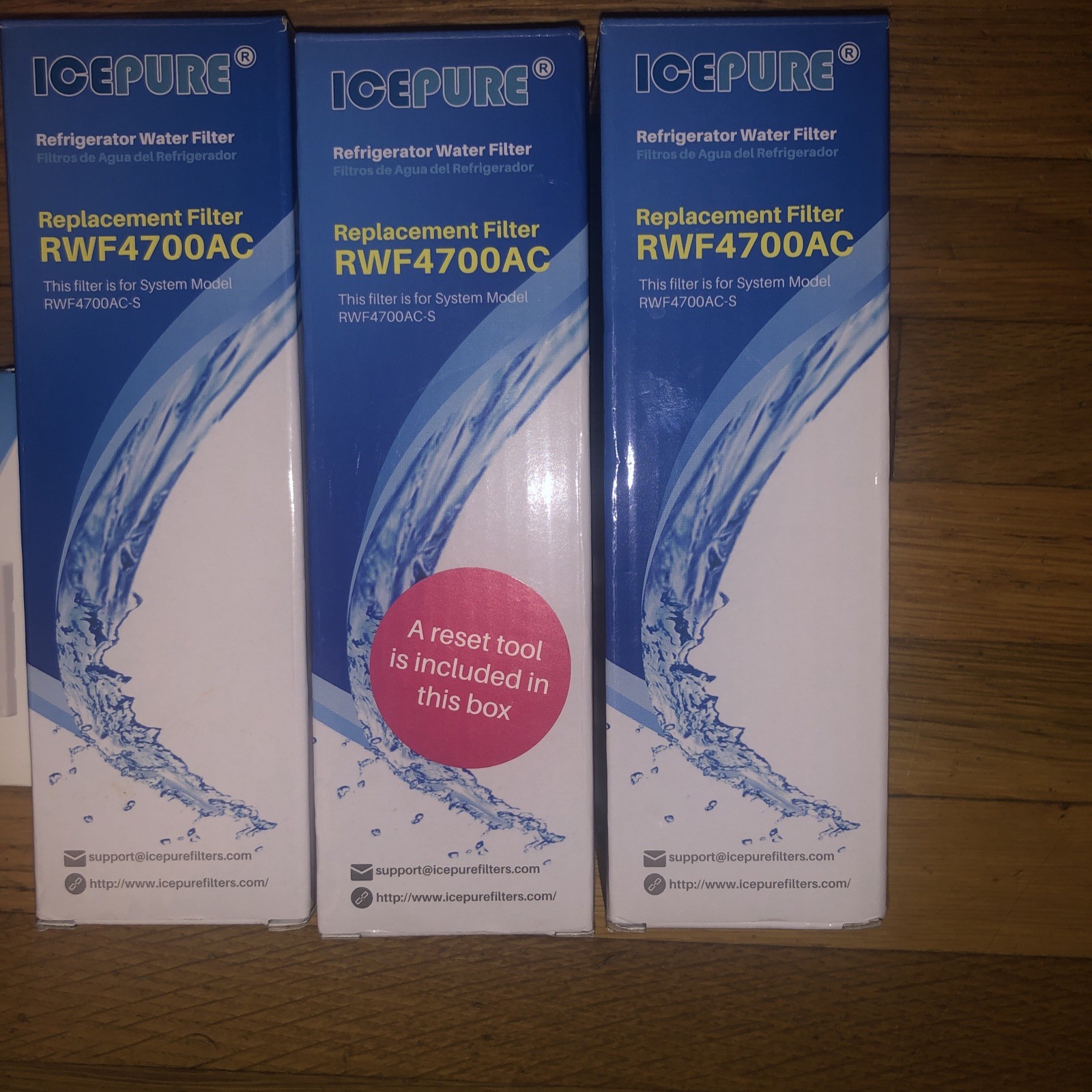 RWF4700AC Water Filter Fit for LT1000P, ADQ747935, LMXS28626D, LT1000PC 3PACK!