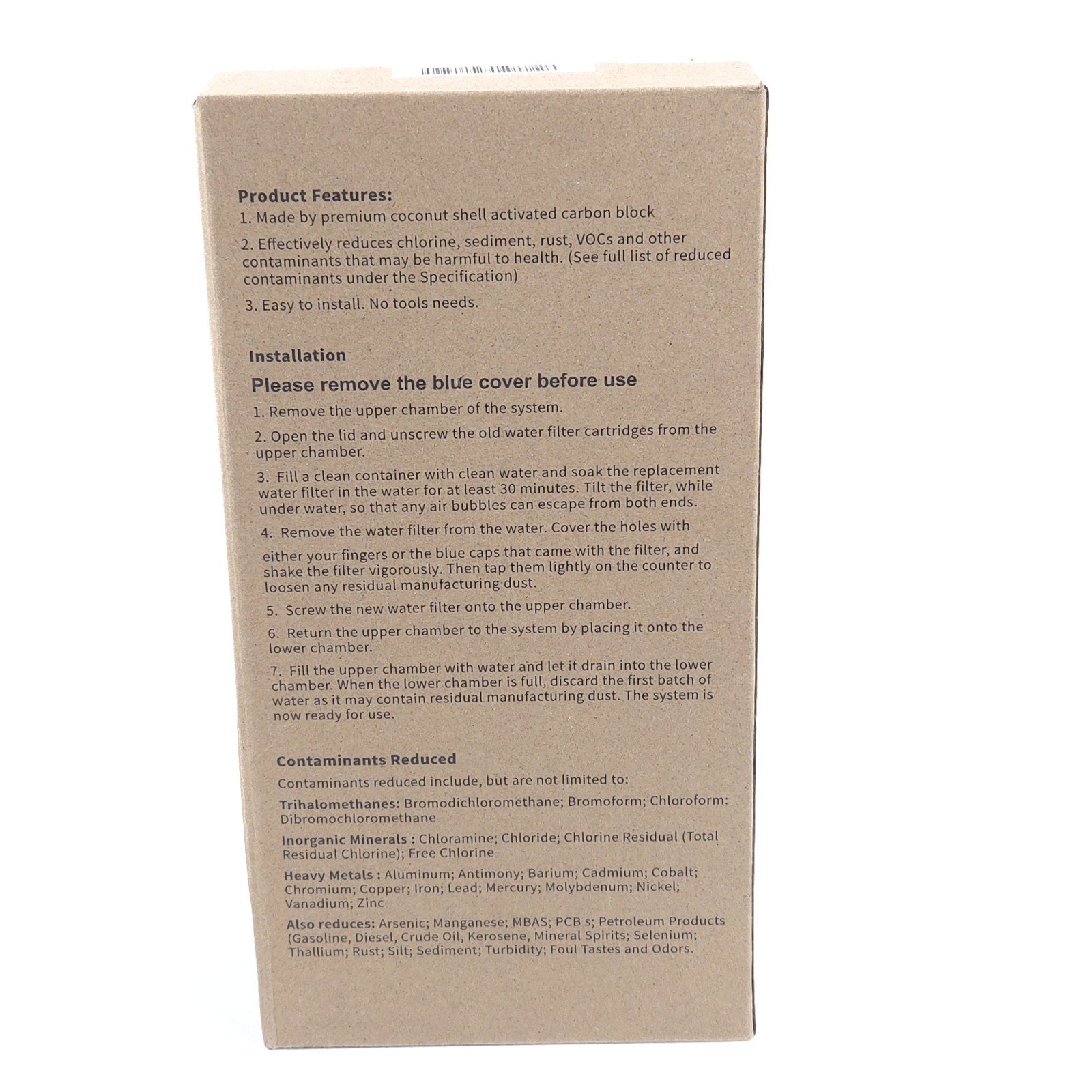 2 Pack Black BB9-2 Water replacement Filters For Berkey Water System