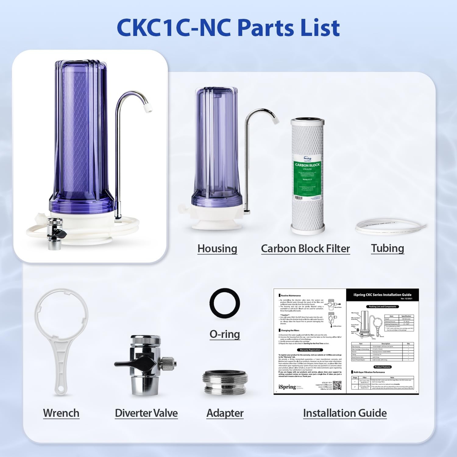 NSF Certified Portable Drinking Water Filtration System – Easy Installation, 6×6