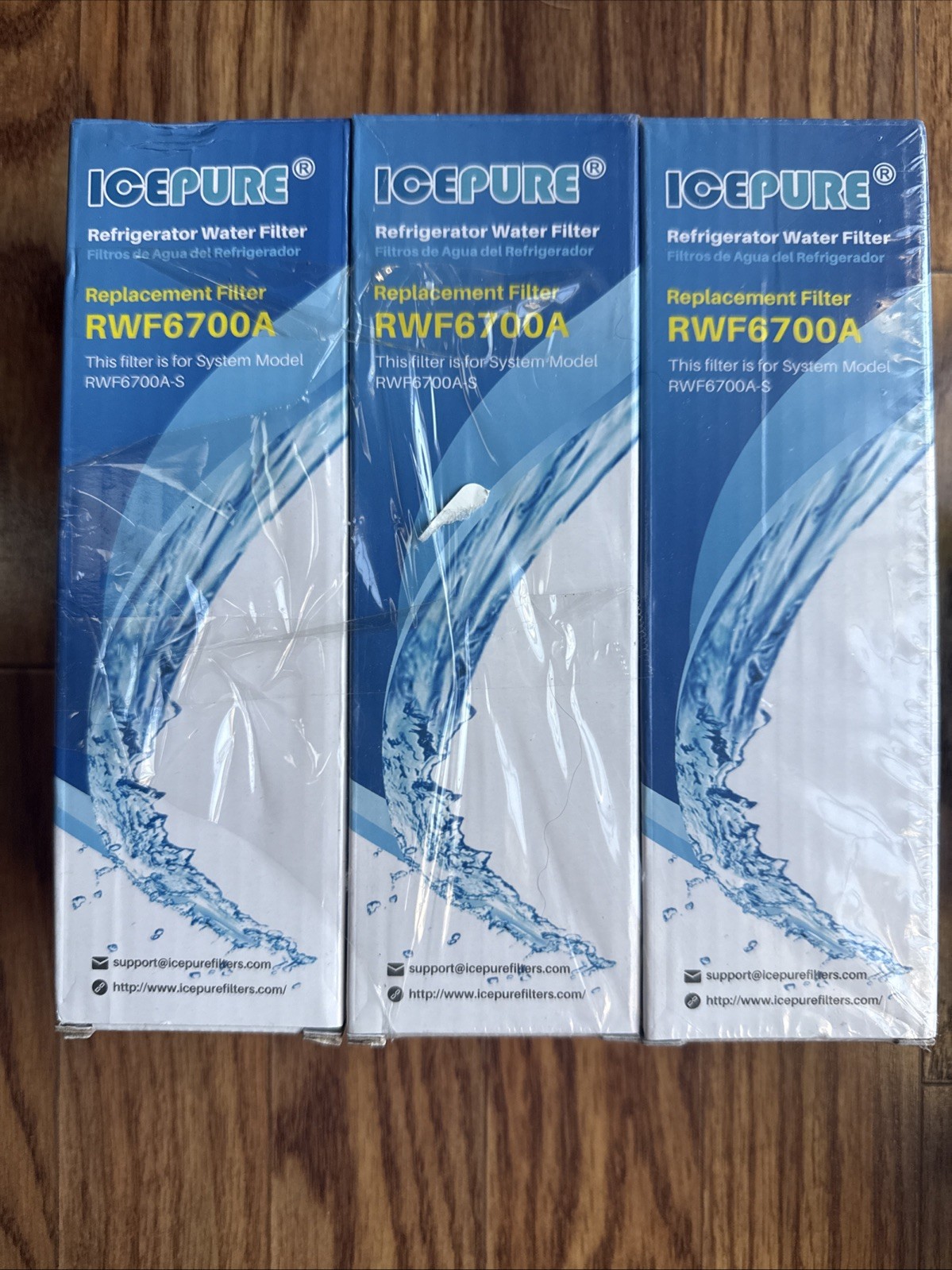 IcePure RWF6700A Water Filter for Multiple Refrigerators- White 3 Pack Sealed