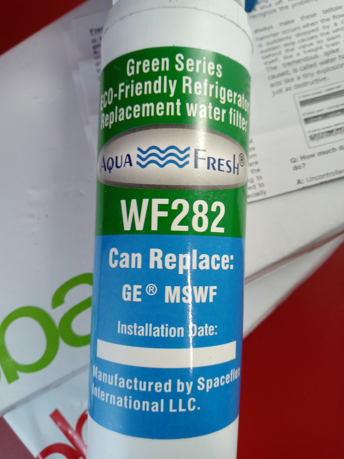 Replacement GE MSWF 101820A Kenmore 469914 Refrigerator Water Filter SGF-MSWF