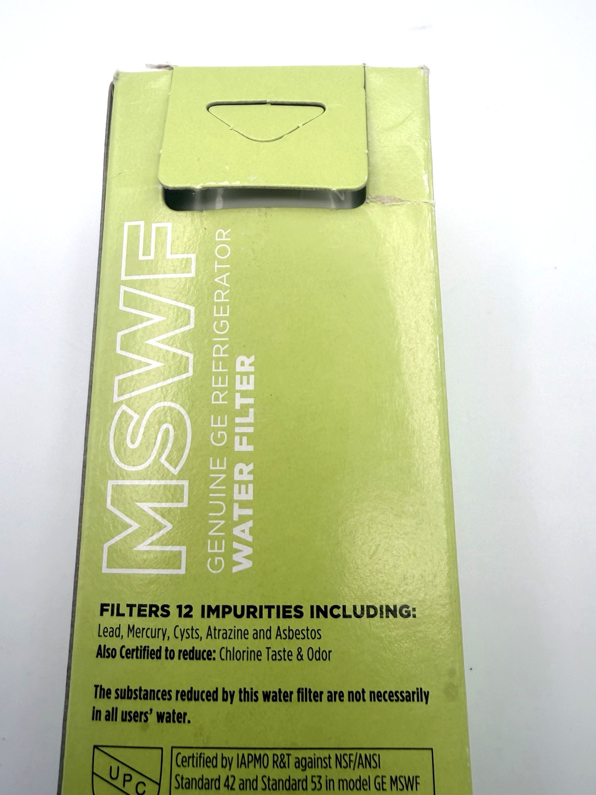 GE Appliances Genuine OEM MSWF Refrigerator Water/Ice Filter For 12+ Impurities