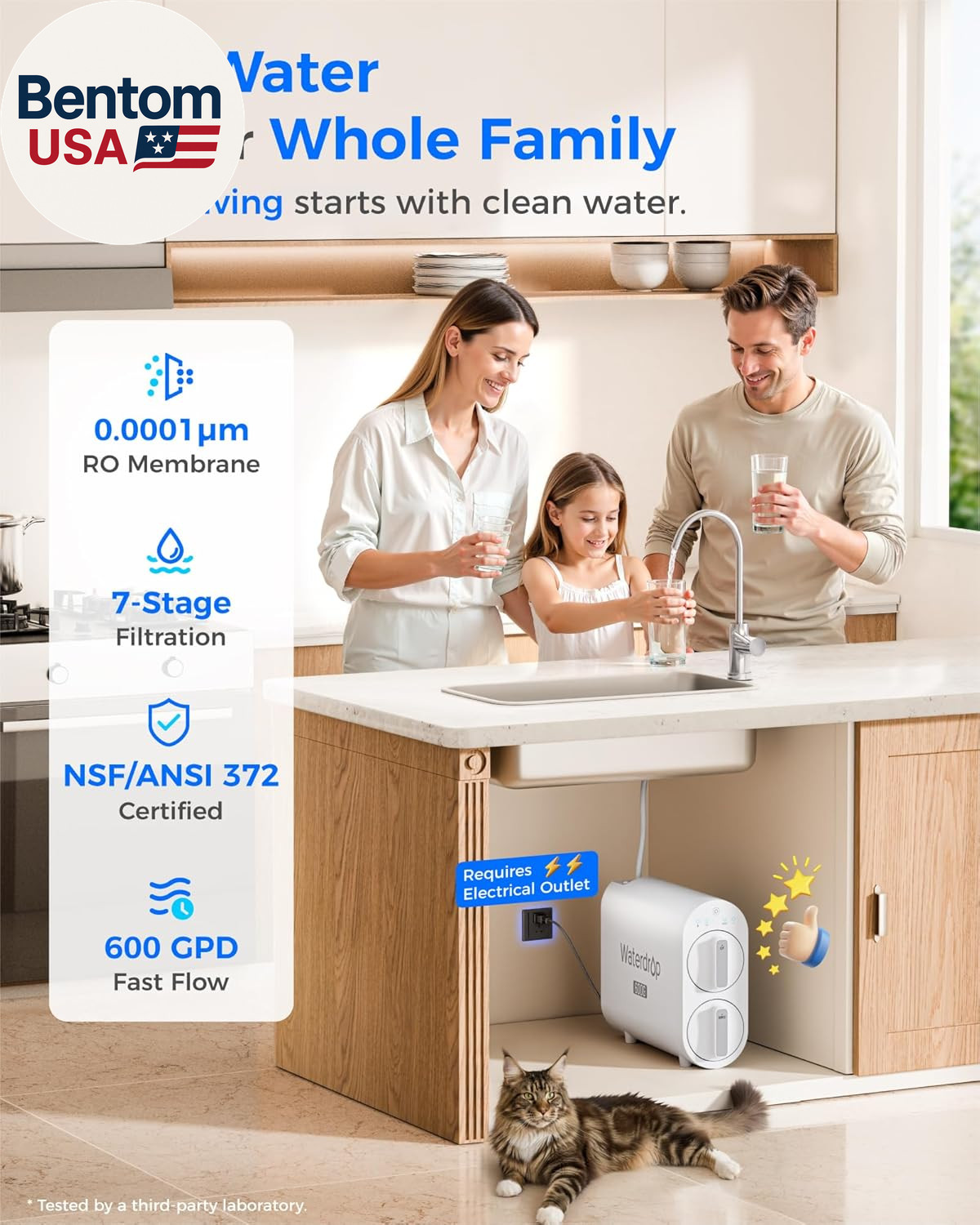 G2P600 Reverse Osmosis System, TDS Reduction, 7 Stage Water Filtration, NSF/ANSI