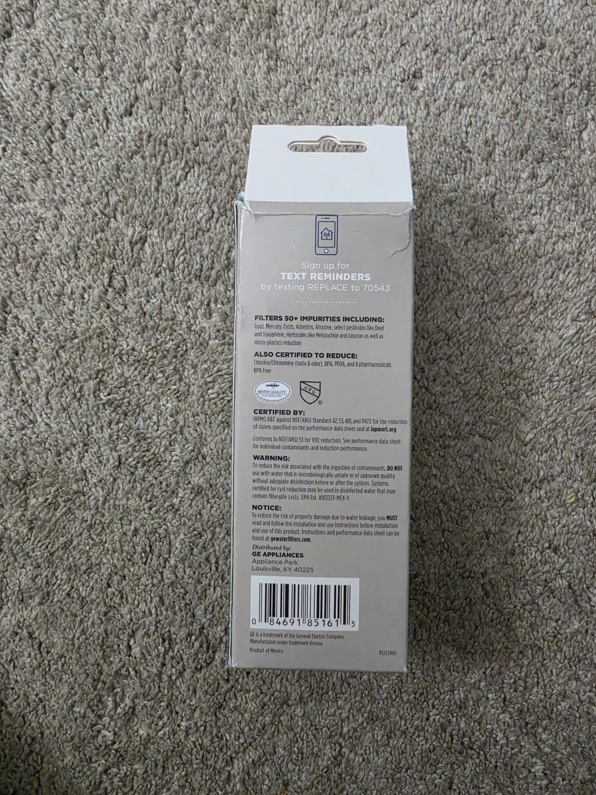 Genuine GE XWFE Refrigerator Filter, New, Factory Sealed