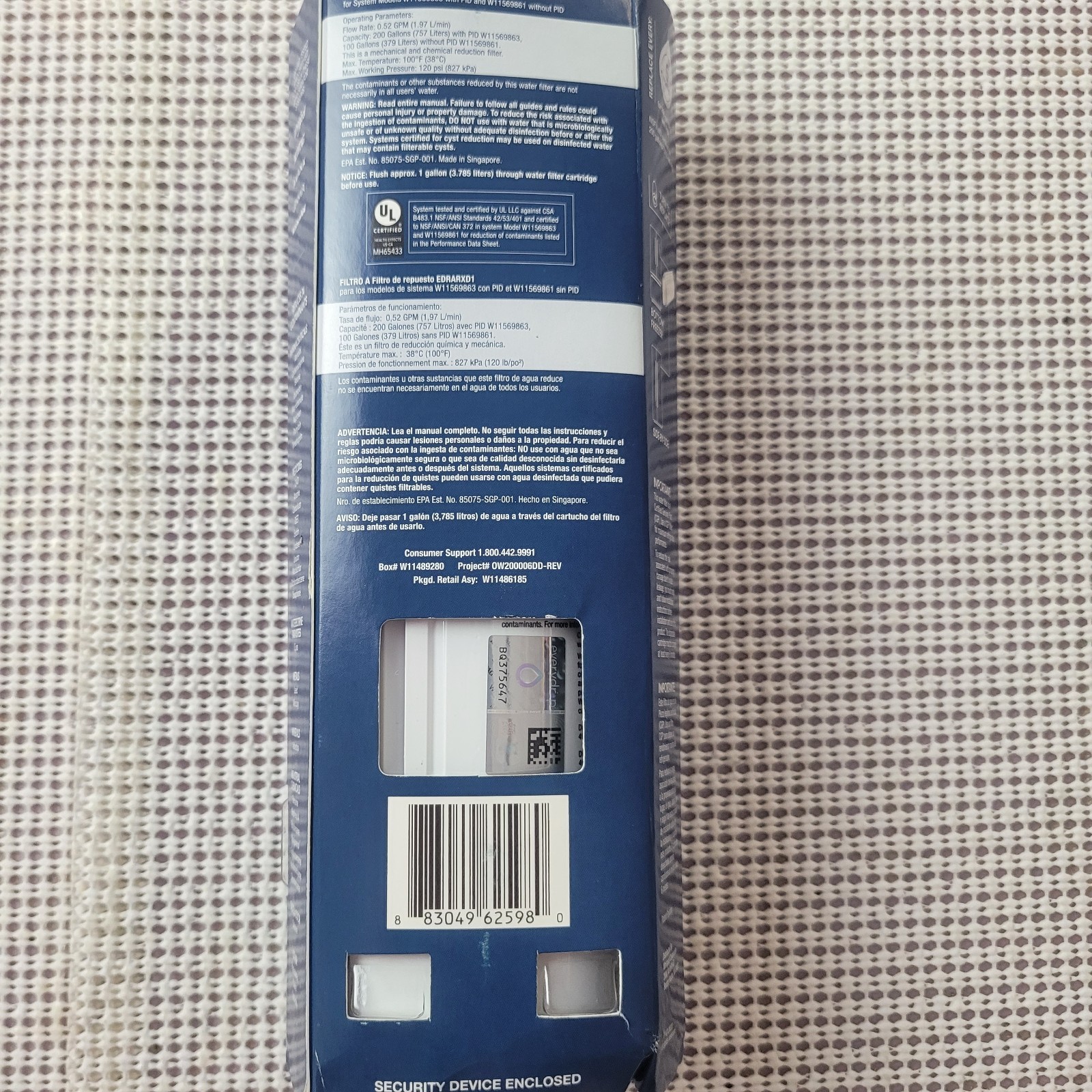 Everydrop by Whirlpool EDRARXD1 Refrigerator Water Filter A – Genuine OEM Ice &