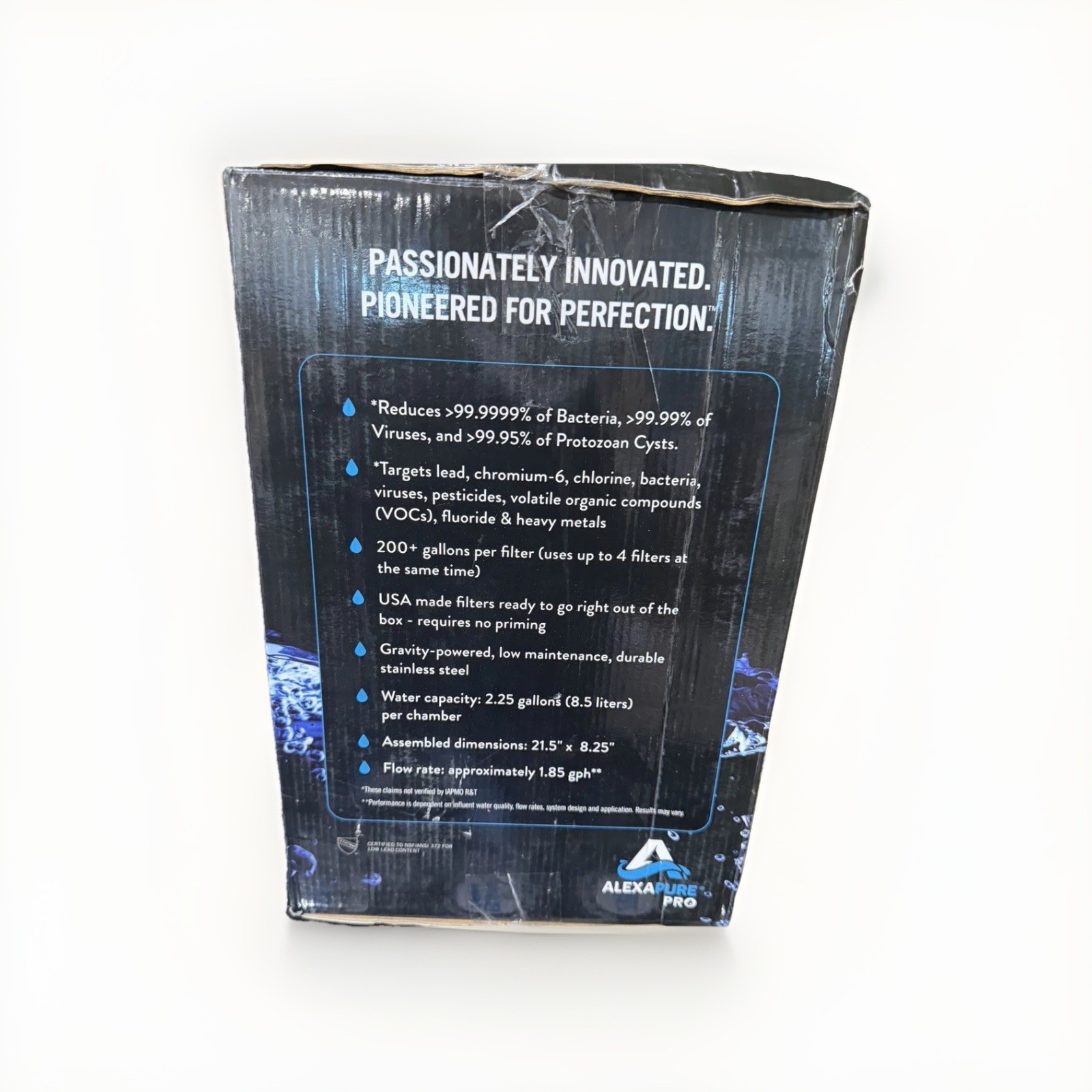 Alexapure Pro Stainless Steel Water Filtration System Gravity Fed