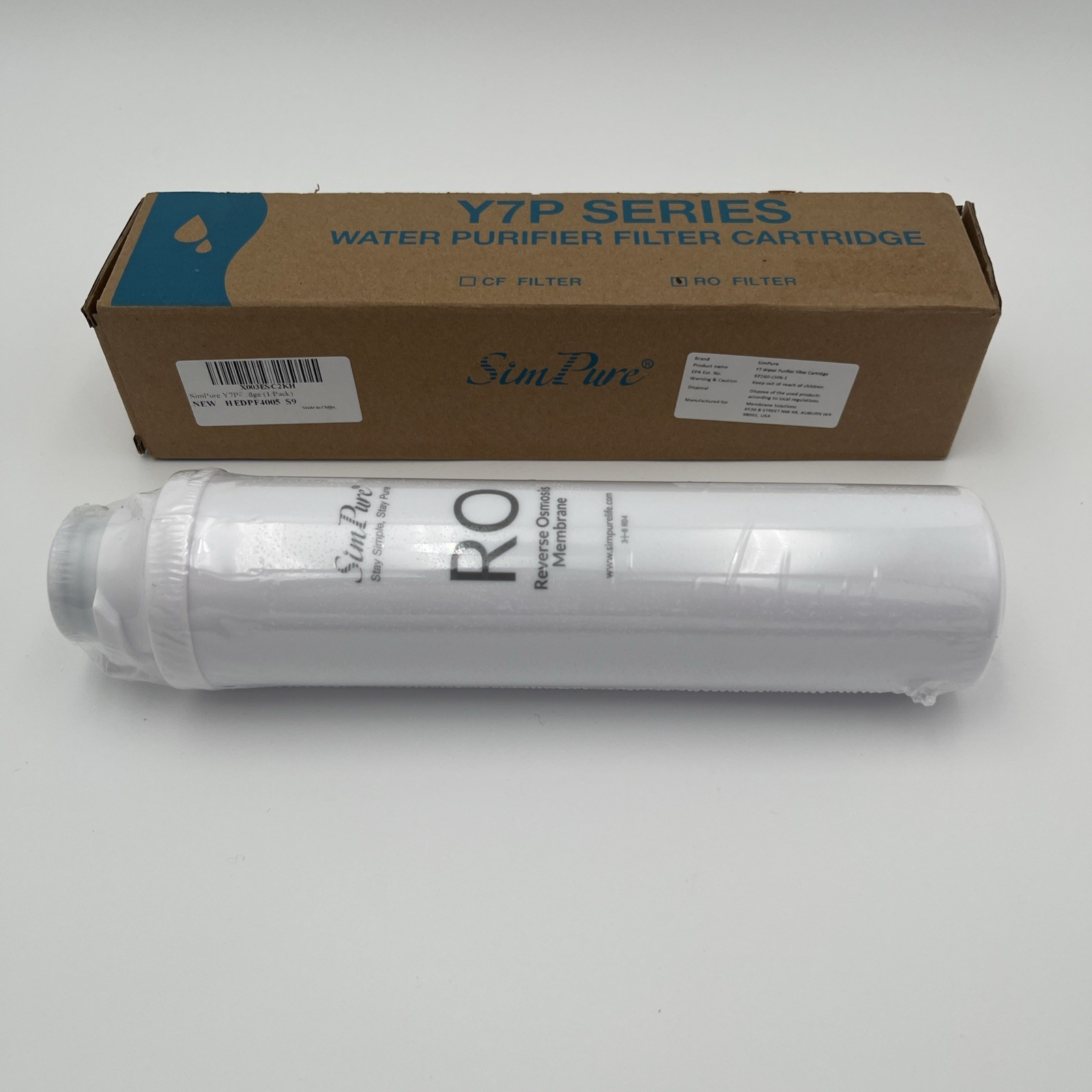 SimPure Y7 Water Purifier Filter Cartridge Sealed New In Box