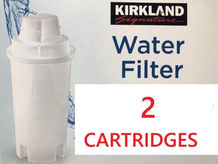 2 Cartridges Kirkland Signature Water Filter for Brita Pitchers Refill 40 Gallon