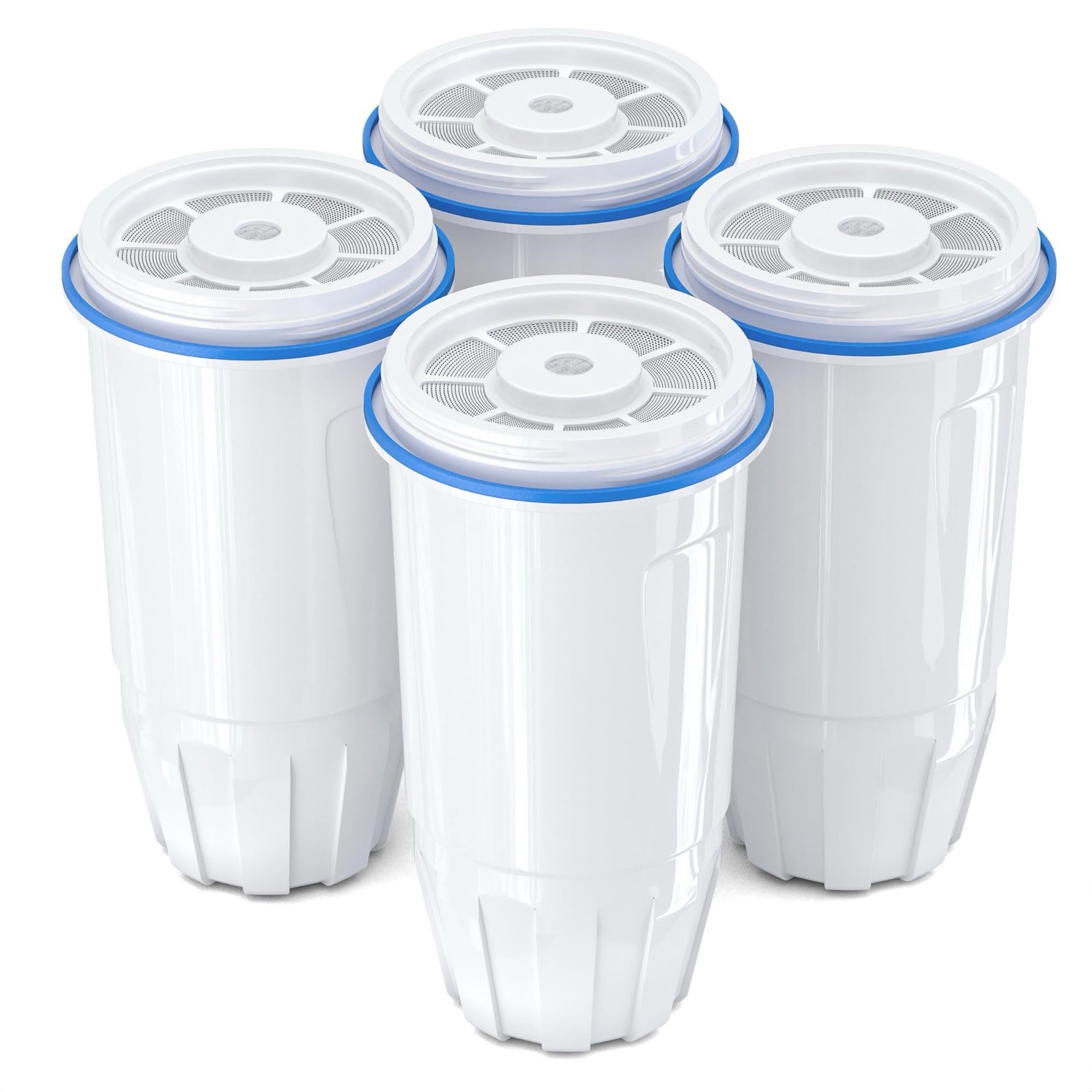 Water Filter Replacement 4 Pack Fit for Zero Pitcher and Dispenser ZR-001 ZR-017