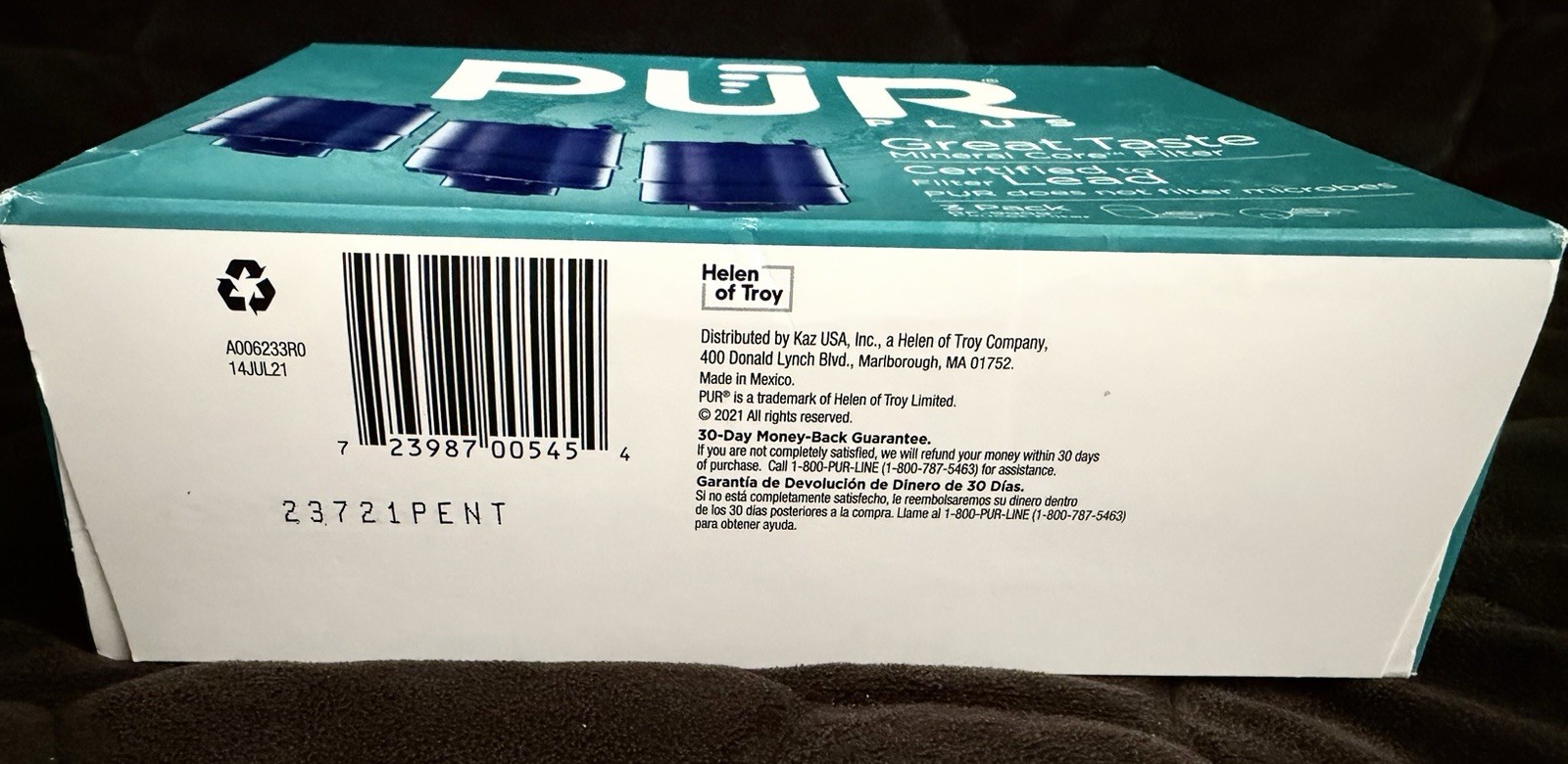 PUR PLUS 3-pack / Faucet Mount RF-9999 Replacement Filters / NEW SEALED