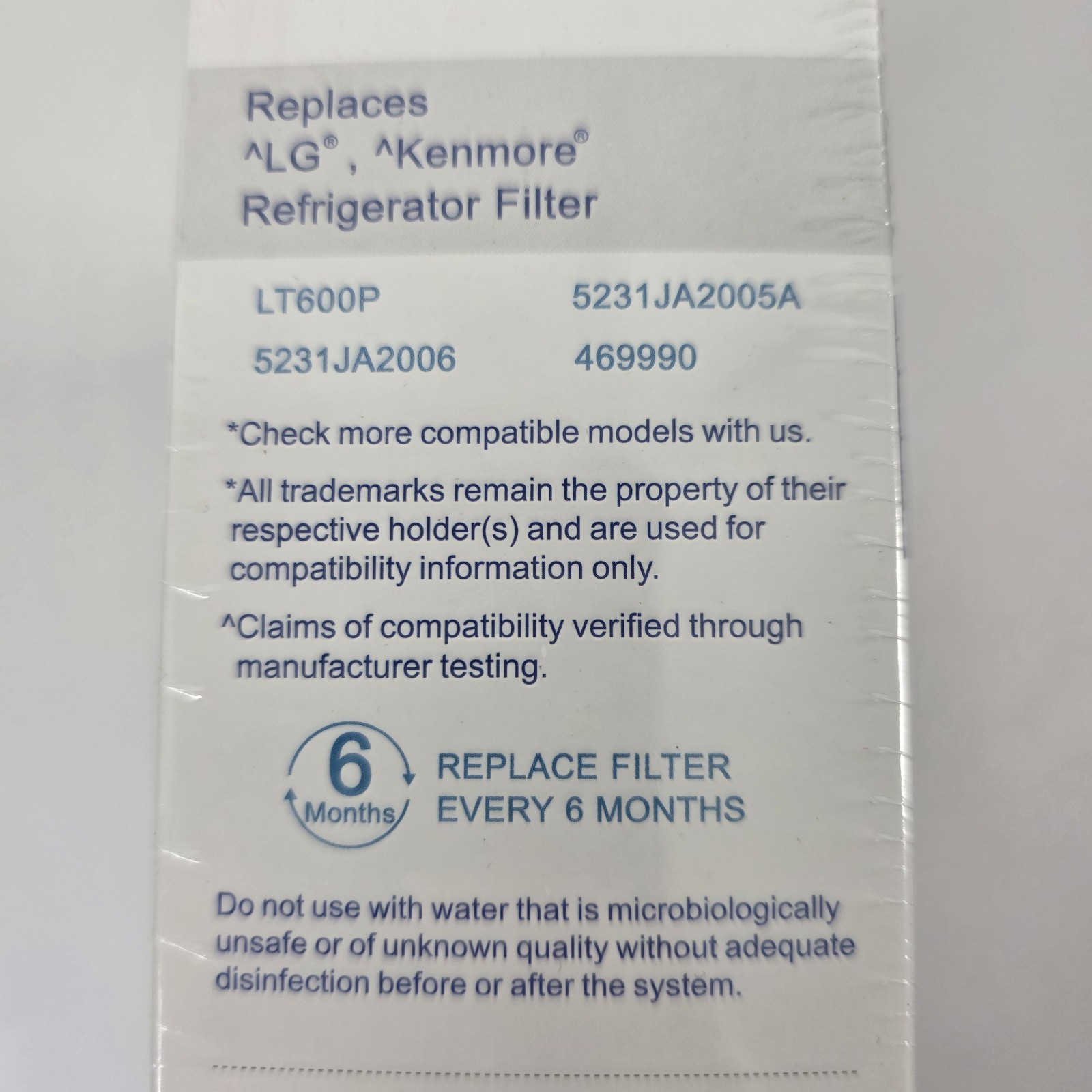 3 Pack ICEPURE Water Filter for LG LT600P KENMORE RWF1000A WF300 469990