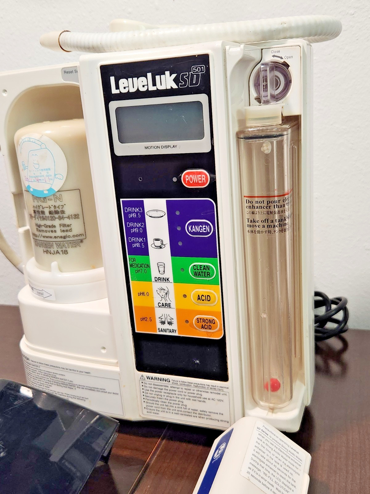 Enagic Leveluk SD501 Kangen Alkaline Water Ionizer Machine One Owner READ