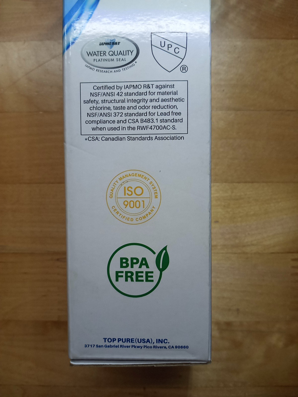 RWF4700AC Water Filter Fit for LT1000P, ADQ747935, LMXS28626D, LT1000PC 4PACK