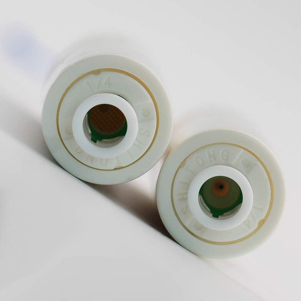 2 Packs, 1/4â Quick Connect Ro Flow Restrictor 300cc for 50 Gpd Reverse Osmosi