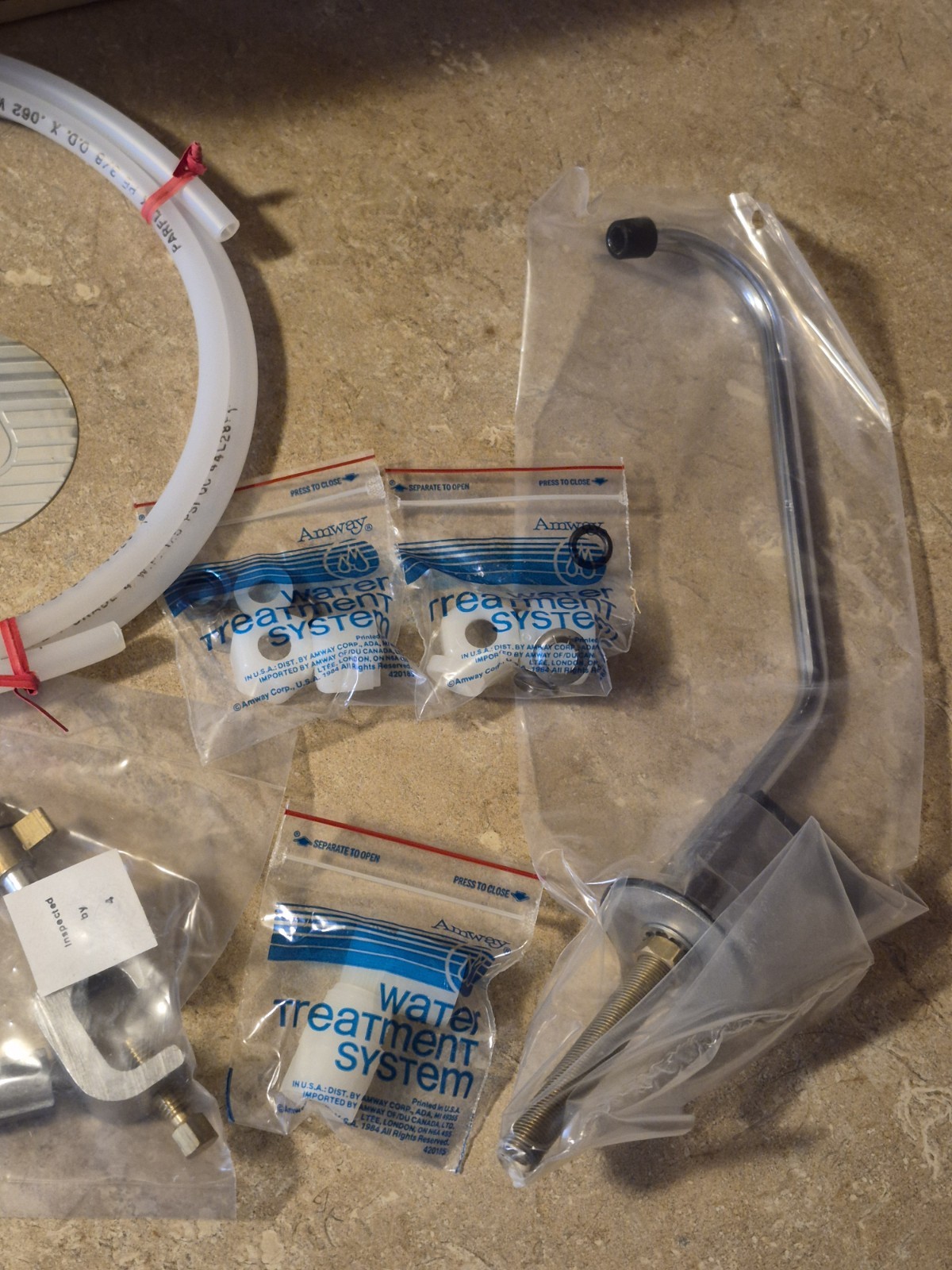 Amway E-9234 Water Treatment System Auxiliary Faucet Kit INCOMPLETE