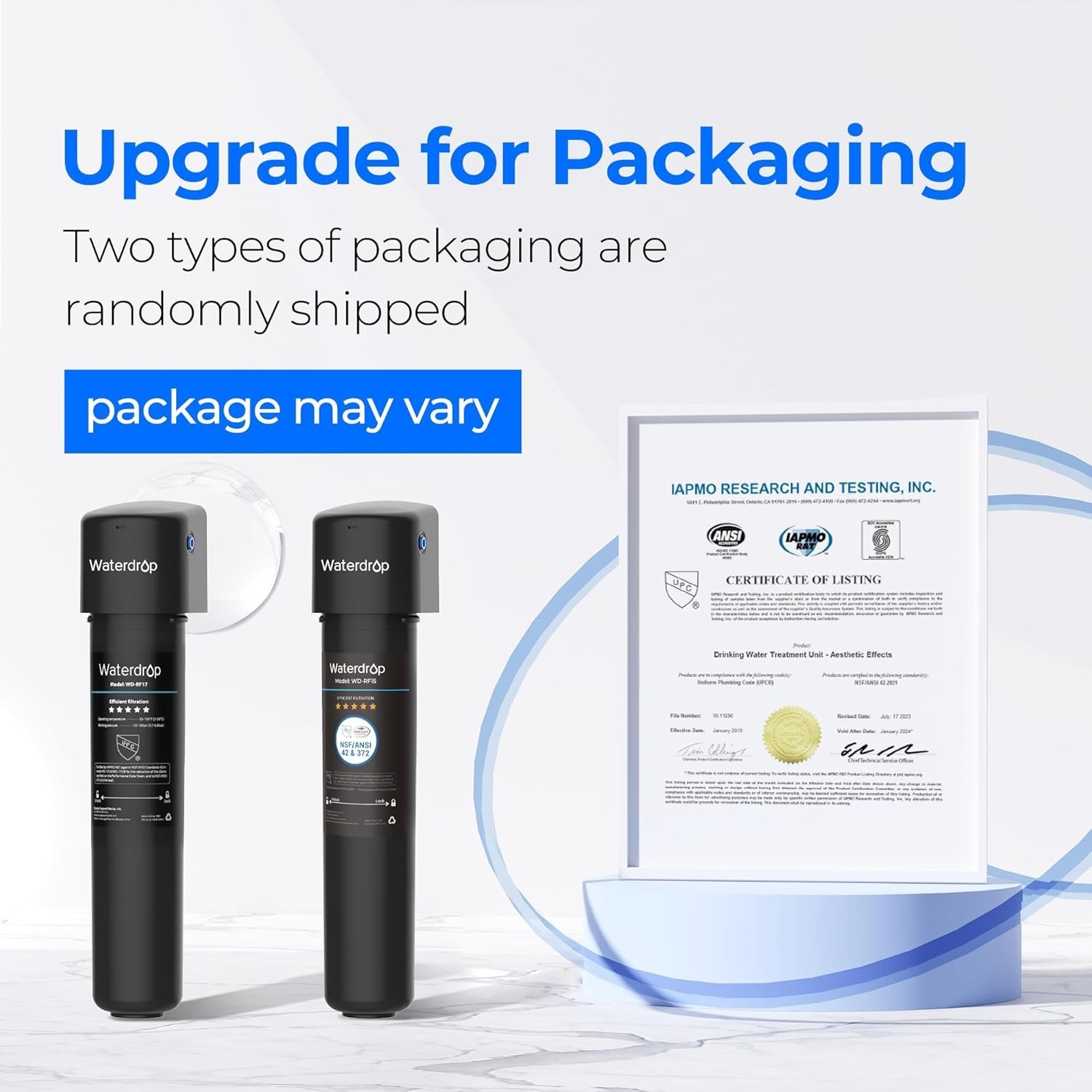 Waterdrop 15UA Under Sink Water Filter System Reduces Lead Chlorine 16K Gallons
