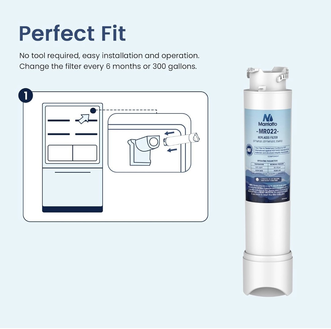 MARRIOTTO MR022 Water Filter Replacement, Compatible with Frigidaire…
